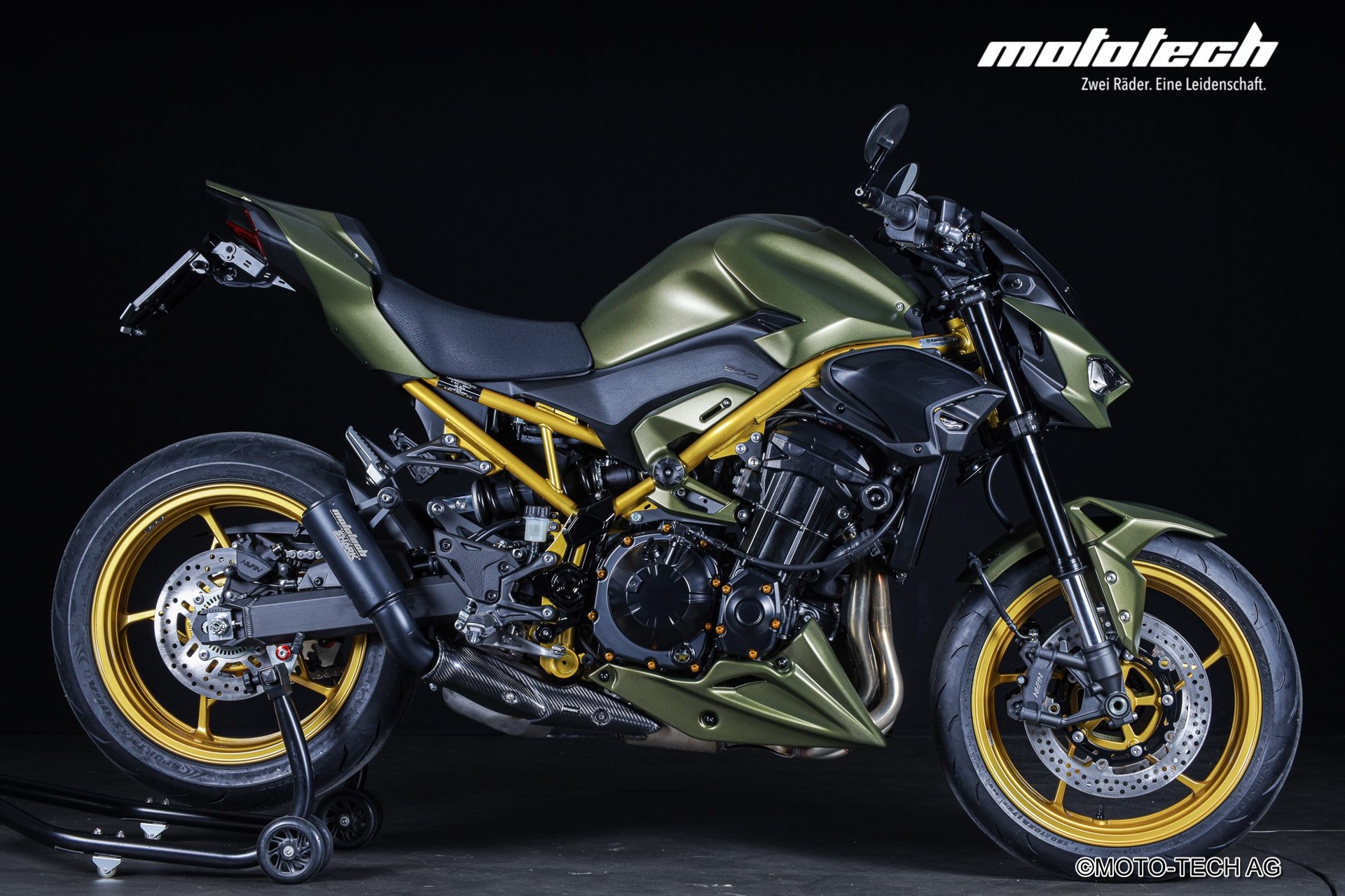 KAWASAKI Z 900 (35/91kW) STAGE 1 ARMY BERET GOLD-image-1