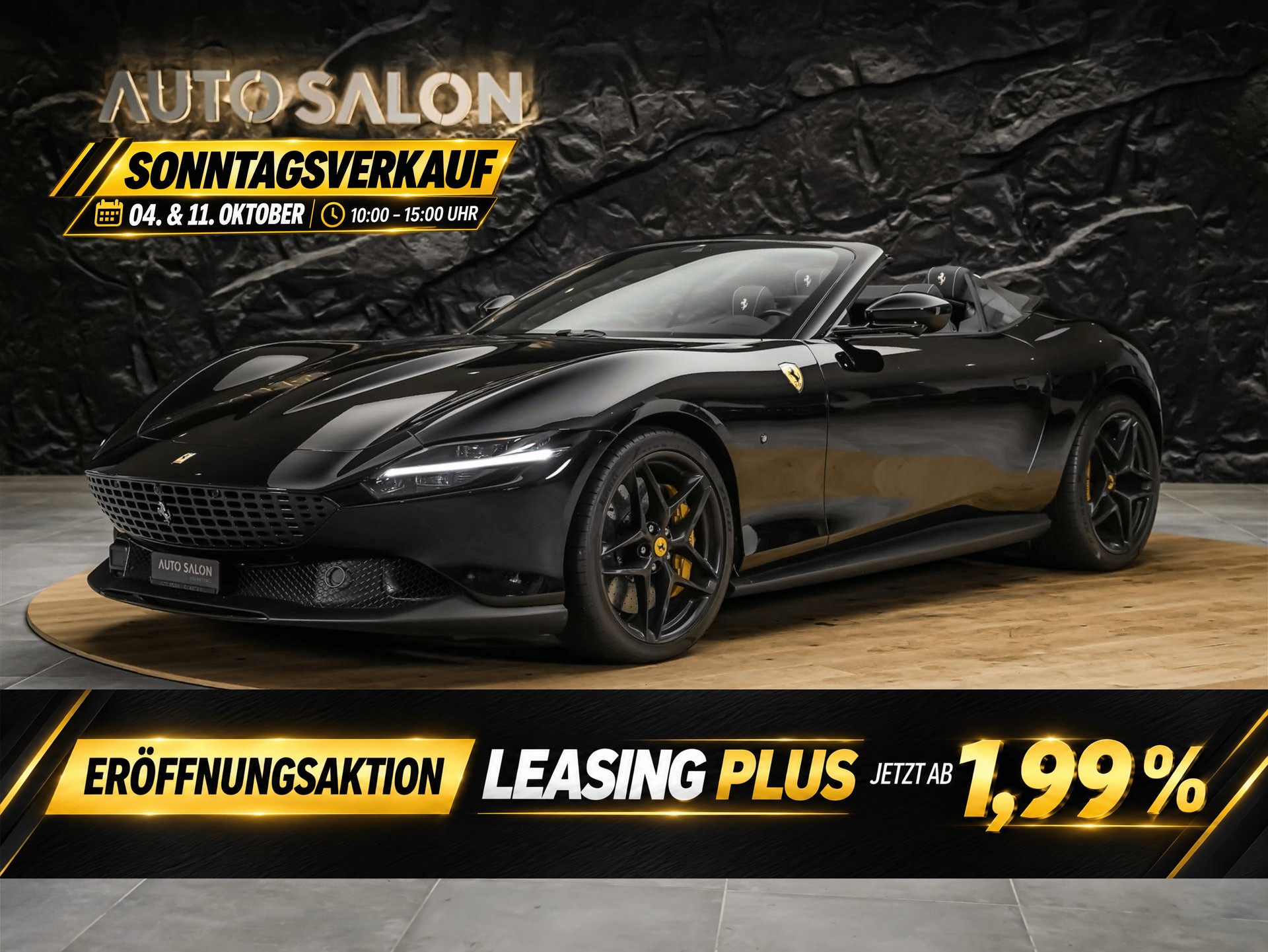 FERRARI Roma Spider 3.9 V8 T *ALL BLACK*Sitzbelüftung*JBL*