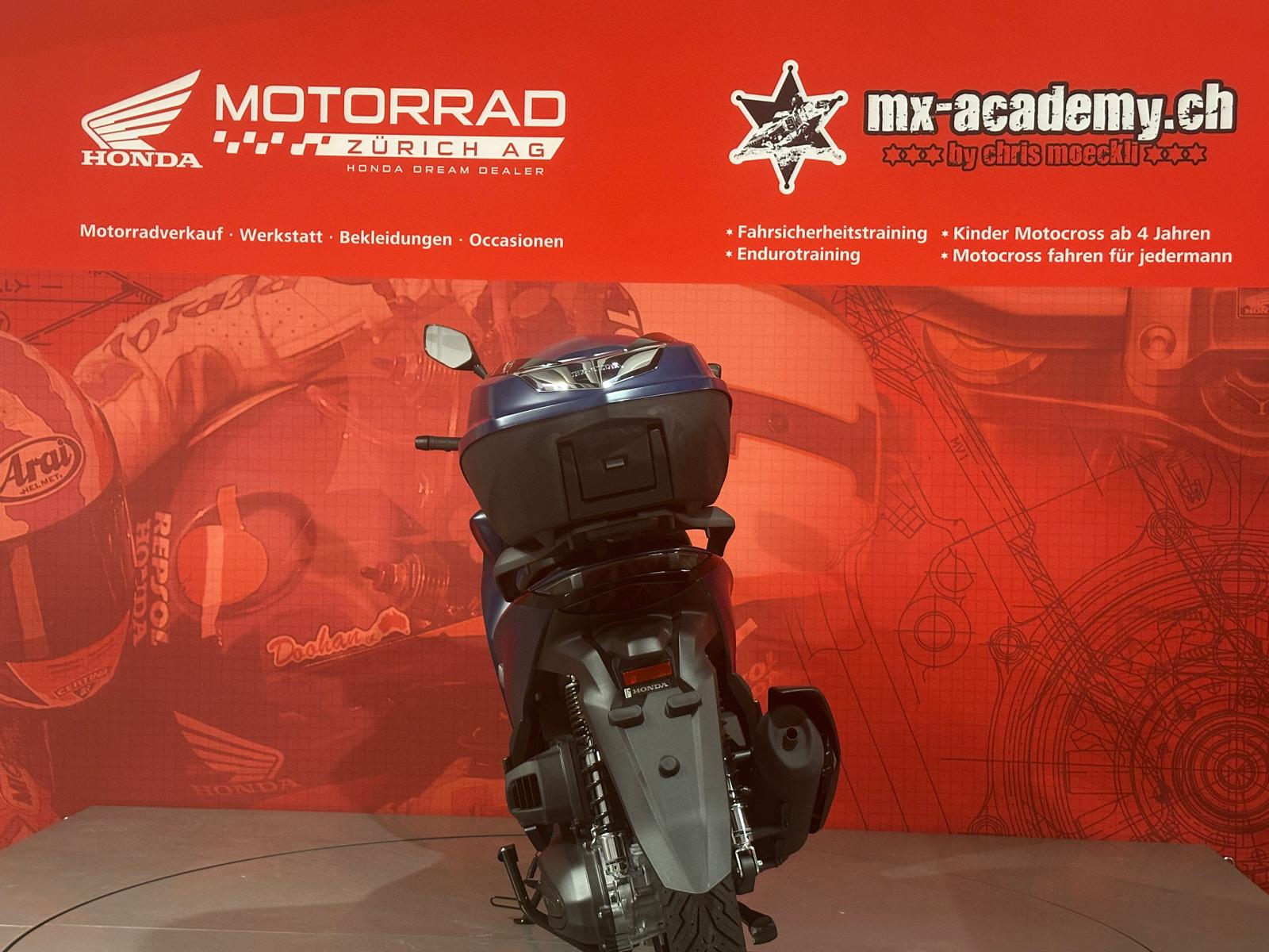 HONDA SH350i Smart Top Box Matte Jeans Blue Metallic-image-5