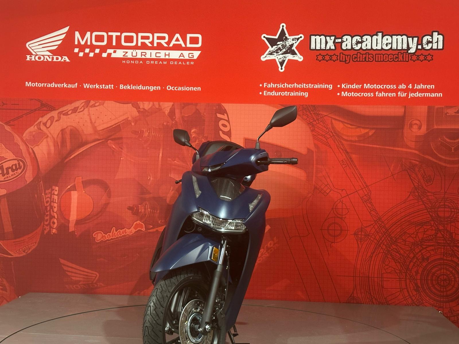 HONDA SH350i Smart Top Box Matte Jeans Blue Metallic-image-1