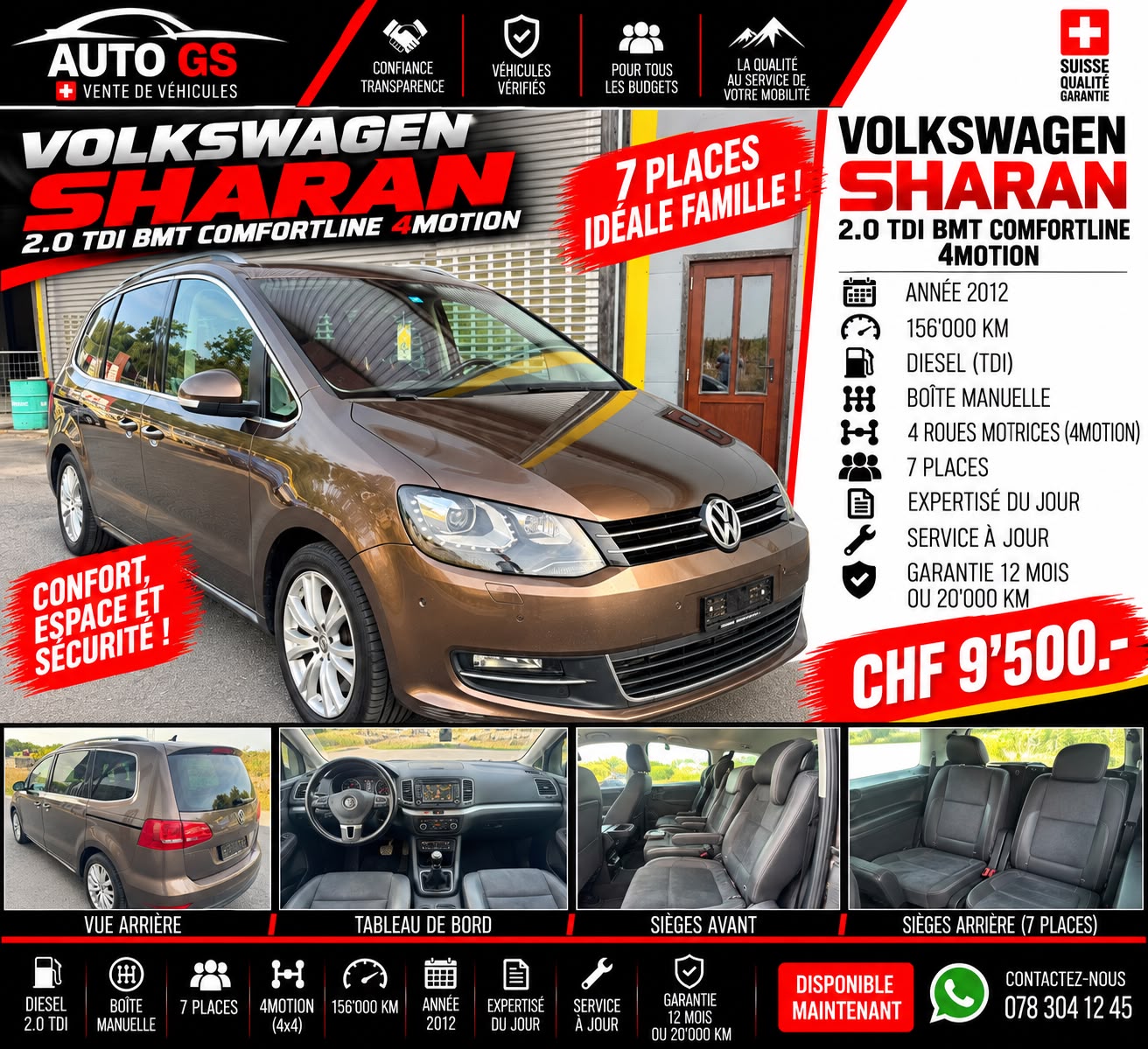 VW Sharan 2.0 TDI BMT Comfortline 4Motion