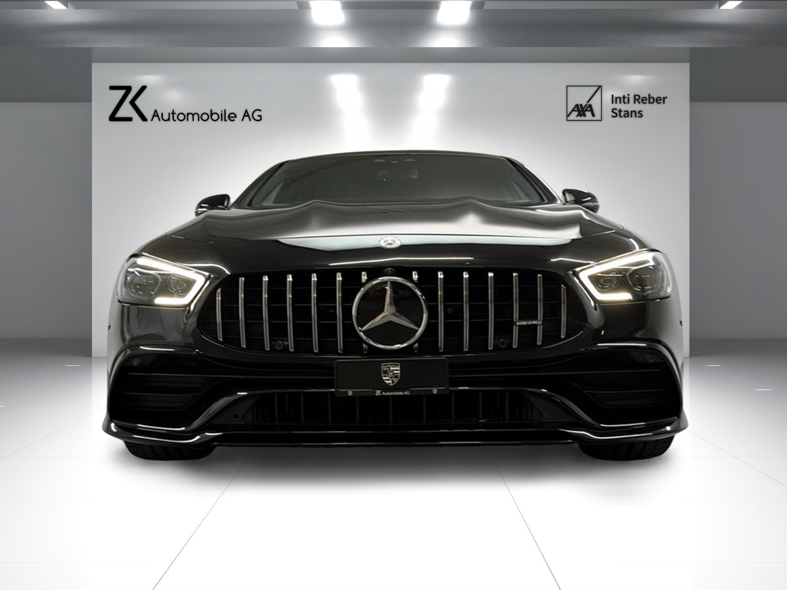 MERCEDES-BENZ AMG GT 4 43 4Matic+ obsidian black Speedshift TCT / Glasdach / 360° Kamera / Head-Up / Burmester / Night Paket /-showroom-element-3