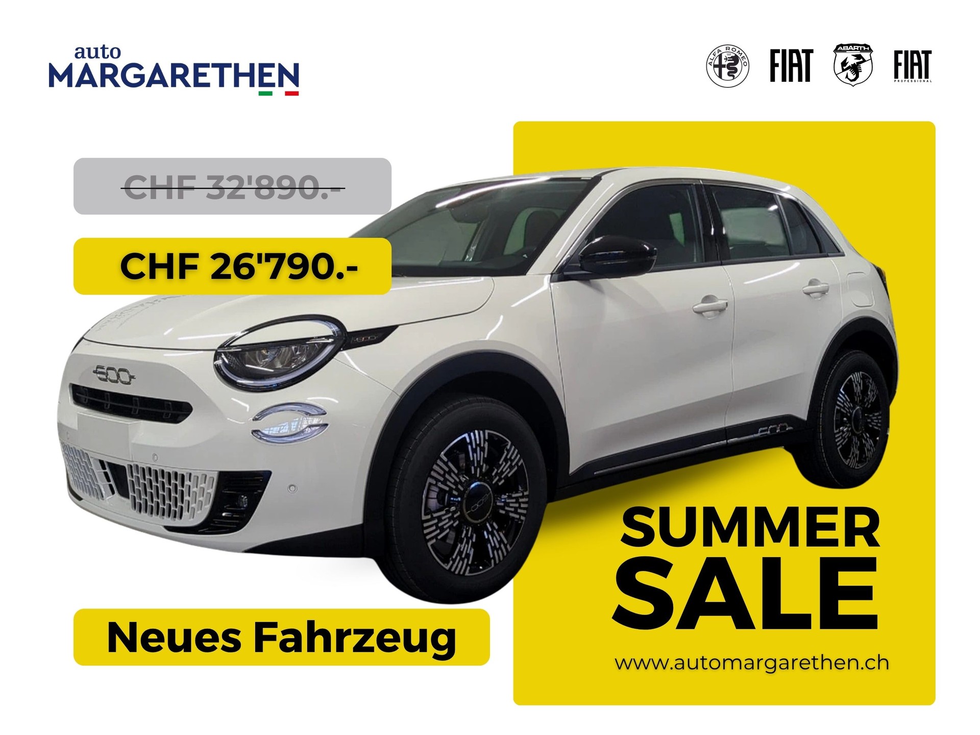 FIAT 600h 1.2T MHEV Swiss Edition 110 PS