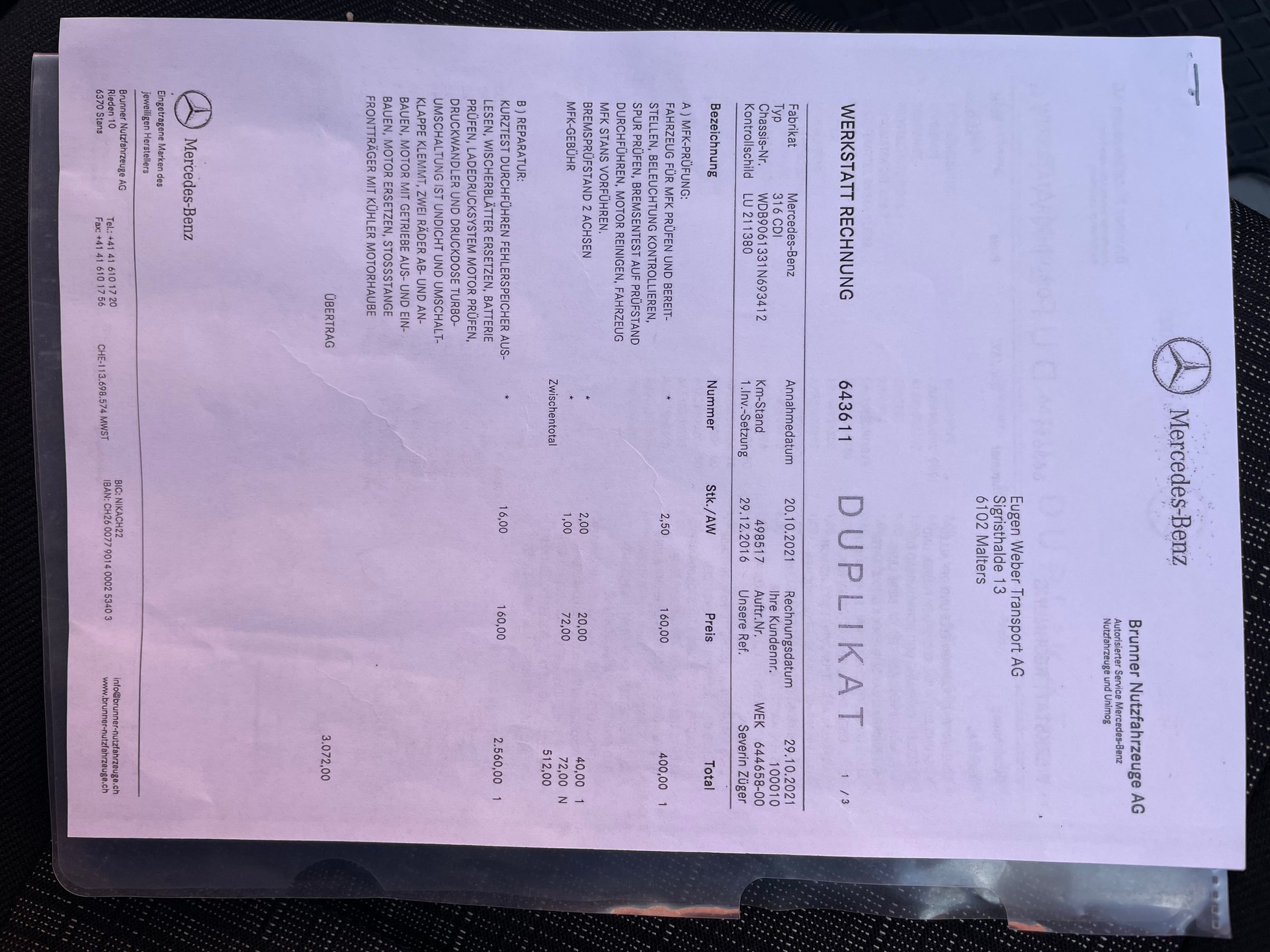 MERCEDES-BENZ Sprinter 316 CDI Standard-image-10