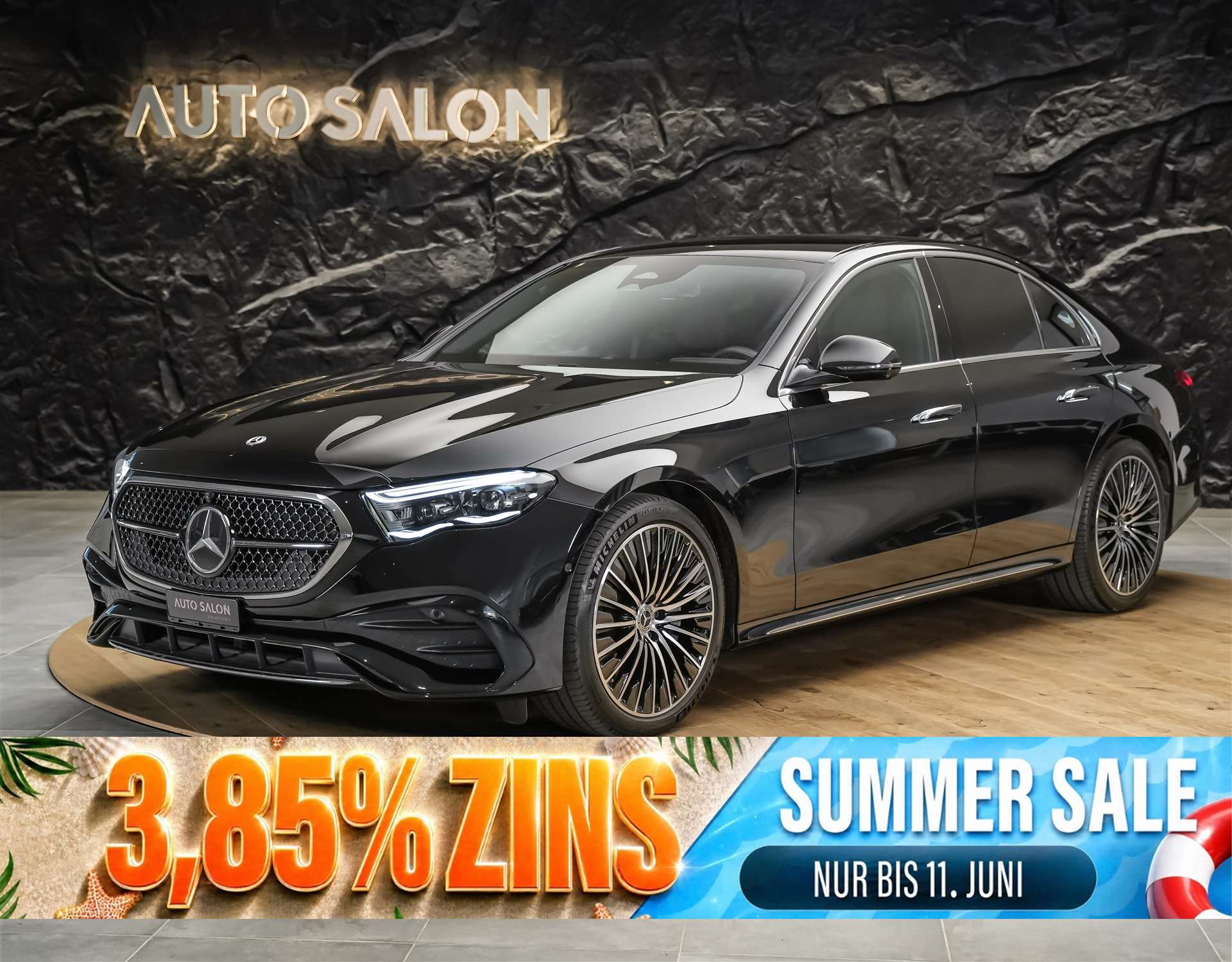 MERCEDES-BENZ E 220 d 4Matic AMG Line 9G-Tronic *Superscreen*Burmester*360° Kamera*