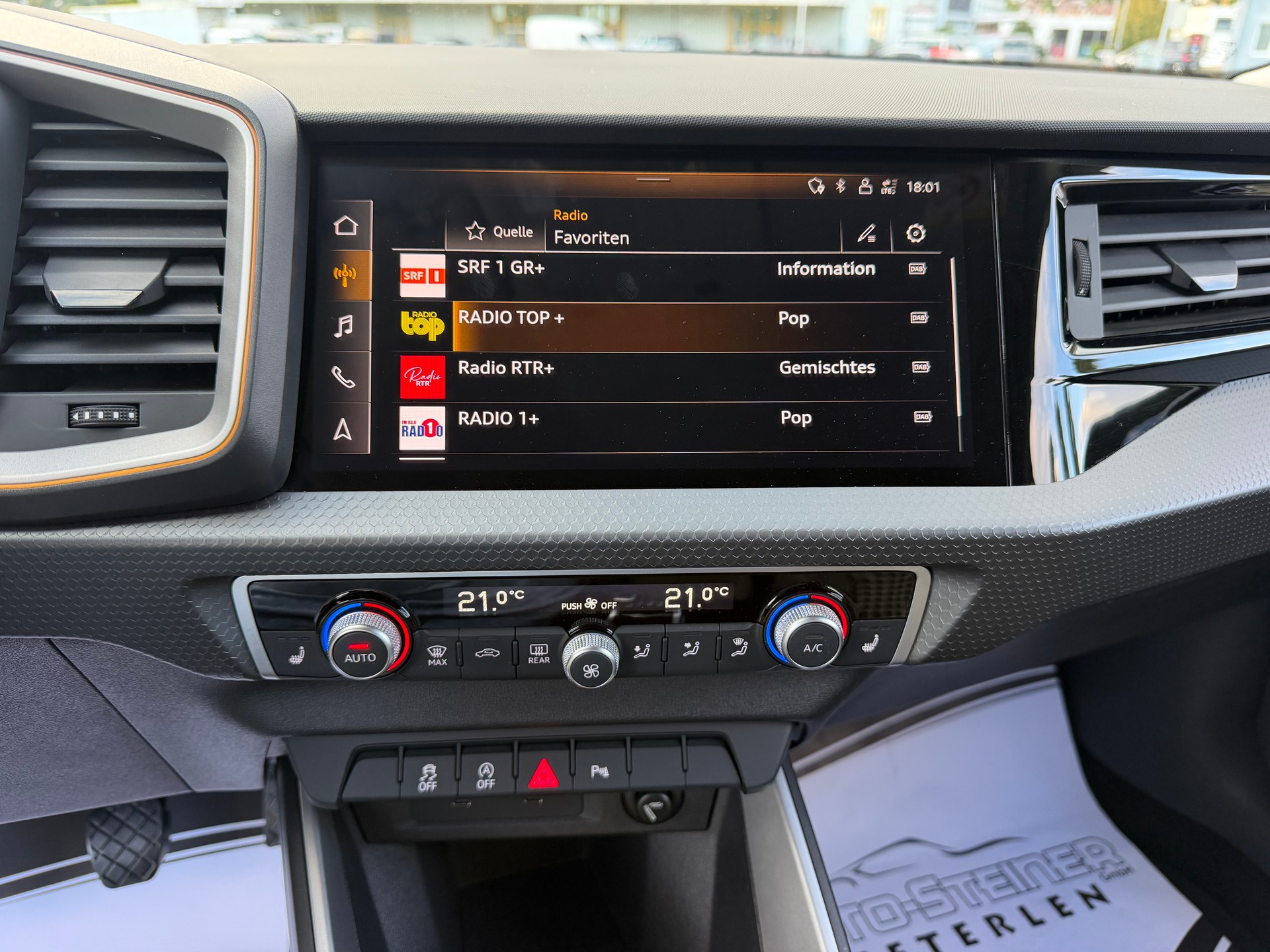 AUDI A1 "SPORTBACK" 30 TFSI 6 GANG SPORT GETRIEBE. VOLL OPTIONEN.CH WAGEN. NEUE 18" ALU RÄDER + WINTERRÄDER. NETTO PREIS 14`900.- !!-image-27