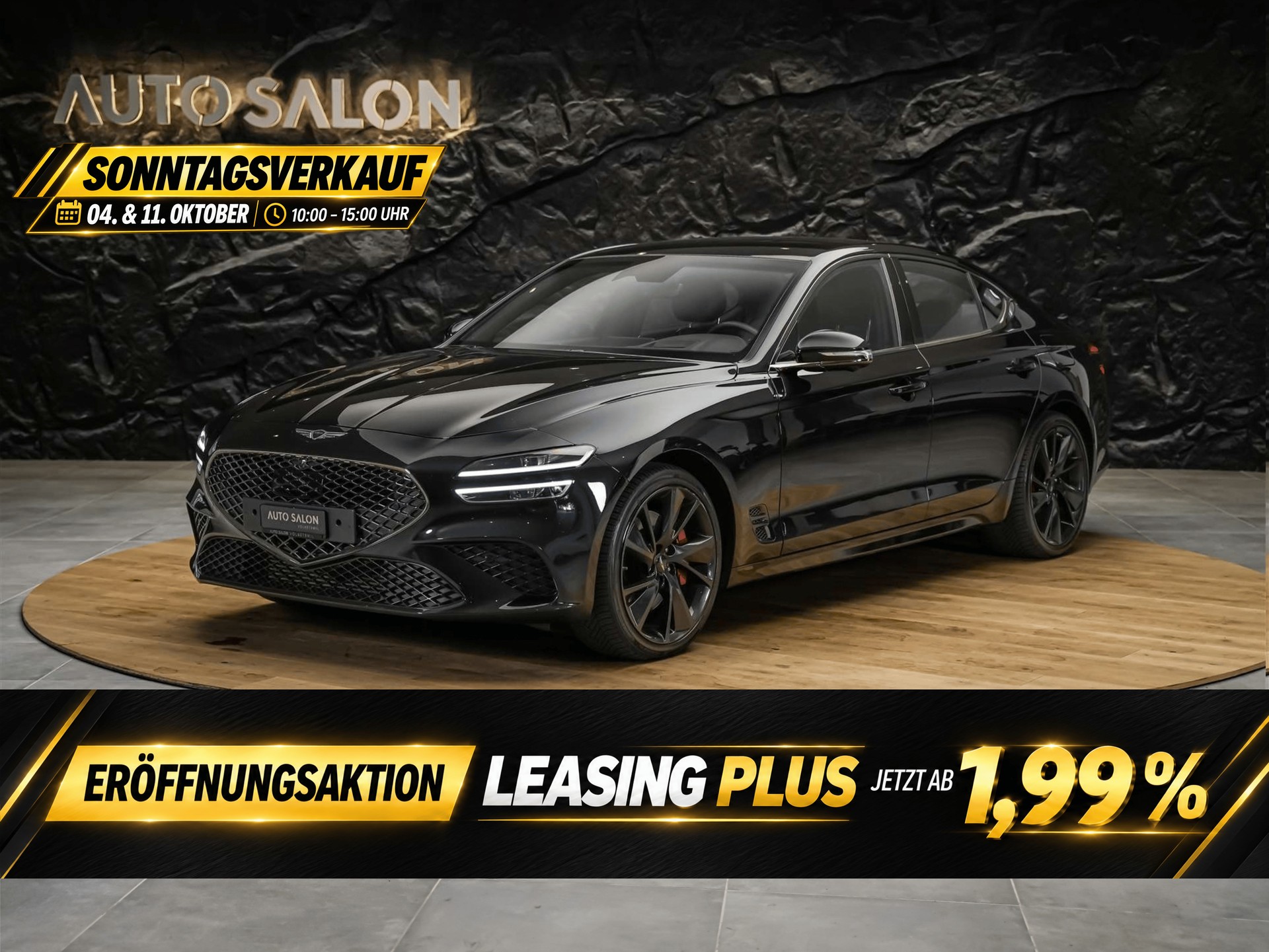 GENESIS G70 2.0 TGDI Sport AT8 AWD *ALL BLACK*Werksgarantie*Lenkradheizung*Sitzbelüftung*Head-Up*
