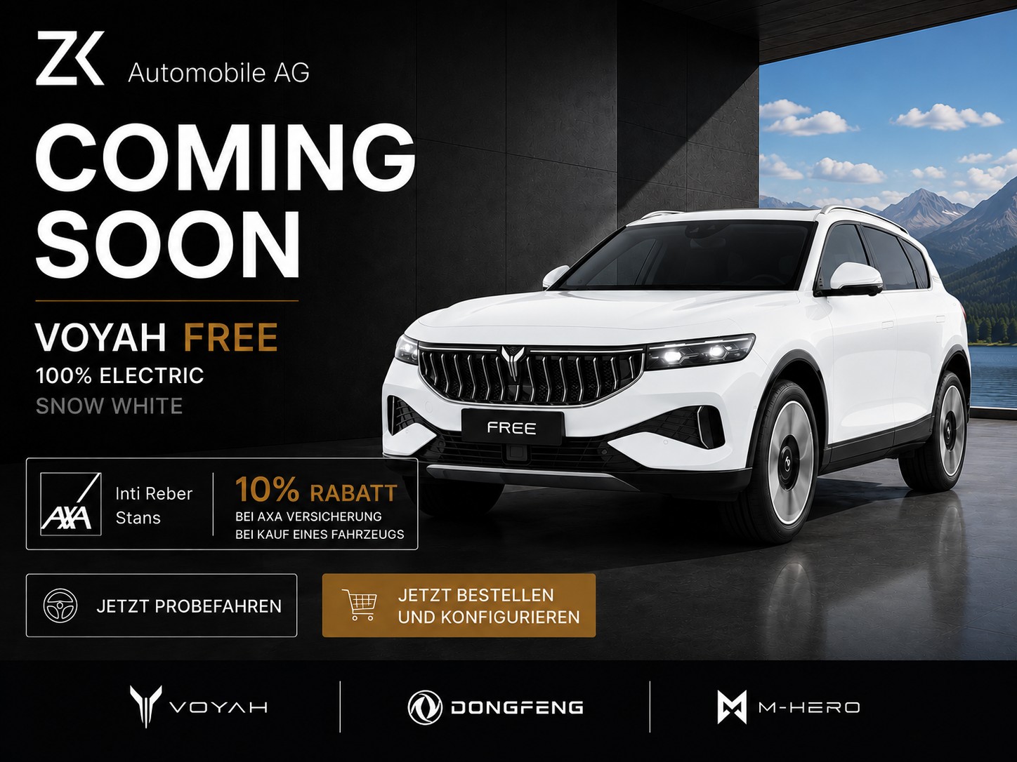 VOYAH Free 4WD 106 kWh 489PS Snow White