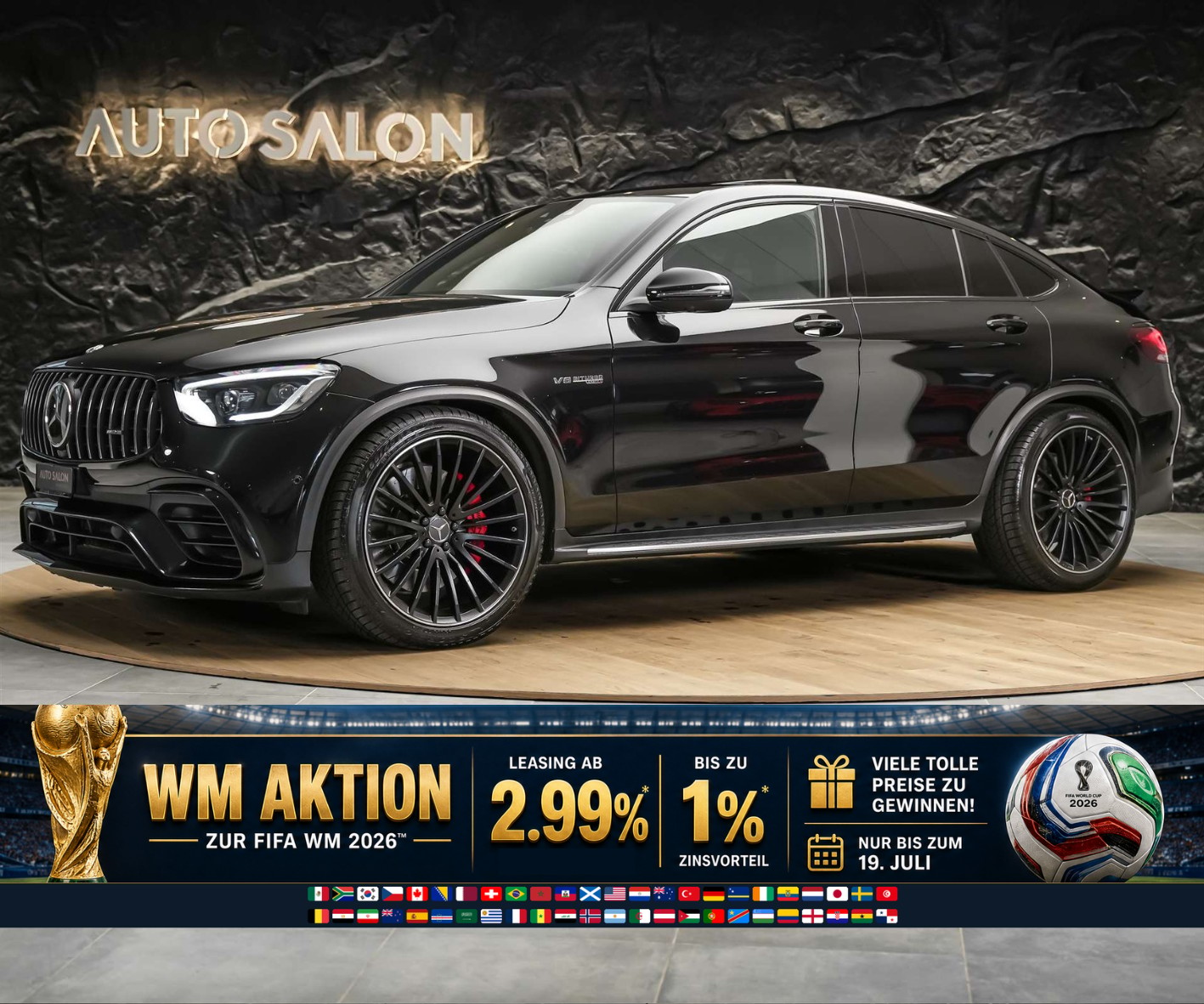 MERCEDES-BENZ GLC Coupé 63 S AMG 4Matic 9G-Tronic *Panorama*Sitzlüftung*Head up Display*-image-0