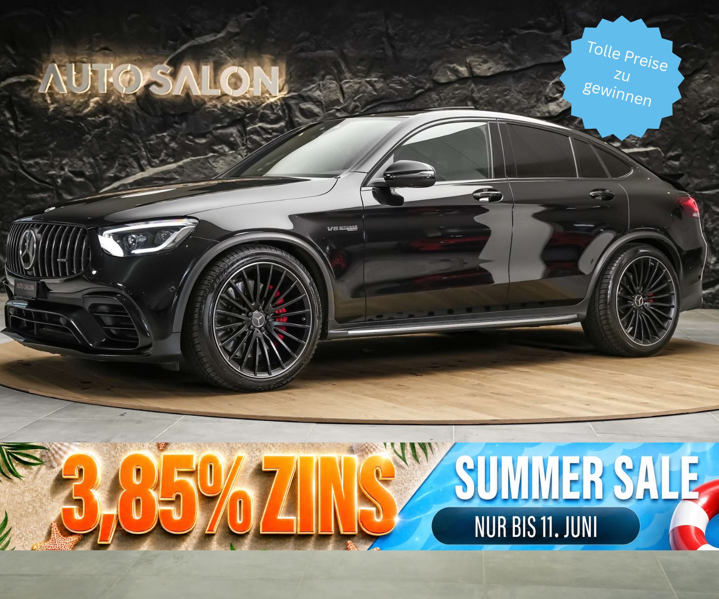 MERCEDES-BENZ GLC Coupé 63 S AMG 4Matic 9G-Tronic *Panorama*Sitzlüftung*Head up Display*