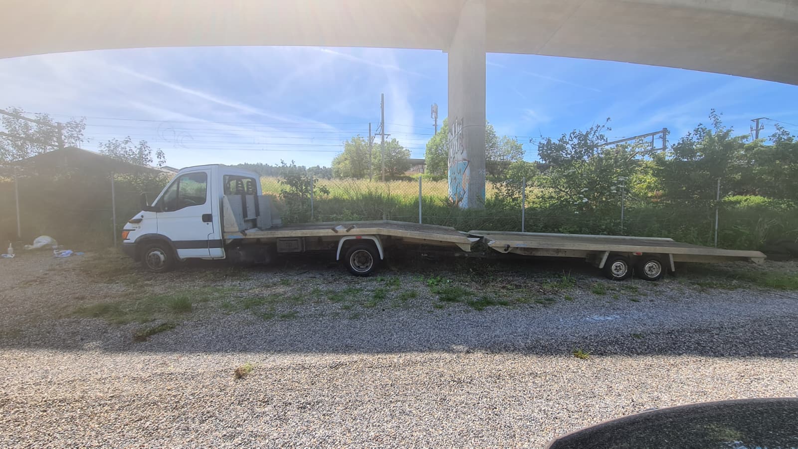 IVECO Daily City 35 C 13 A2CA14B1L1 ** 3-Plätzer ** Autotransporter mit Anhänger ** Komplet Aluminiumbrücke **Elektrische Seilwinde **-showroom-element-3