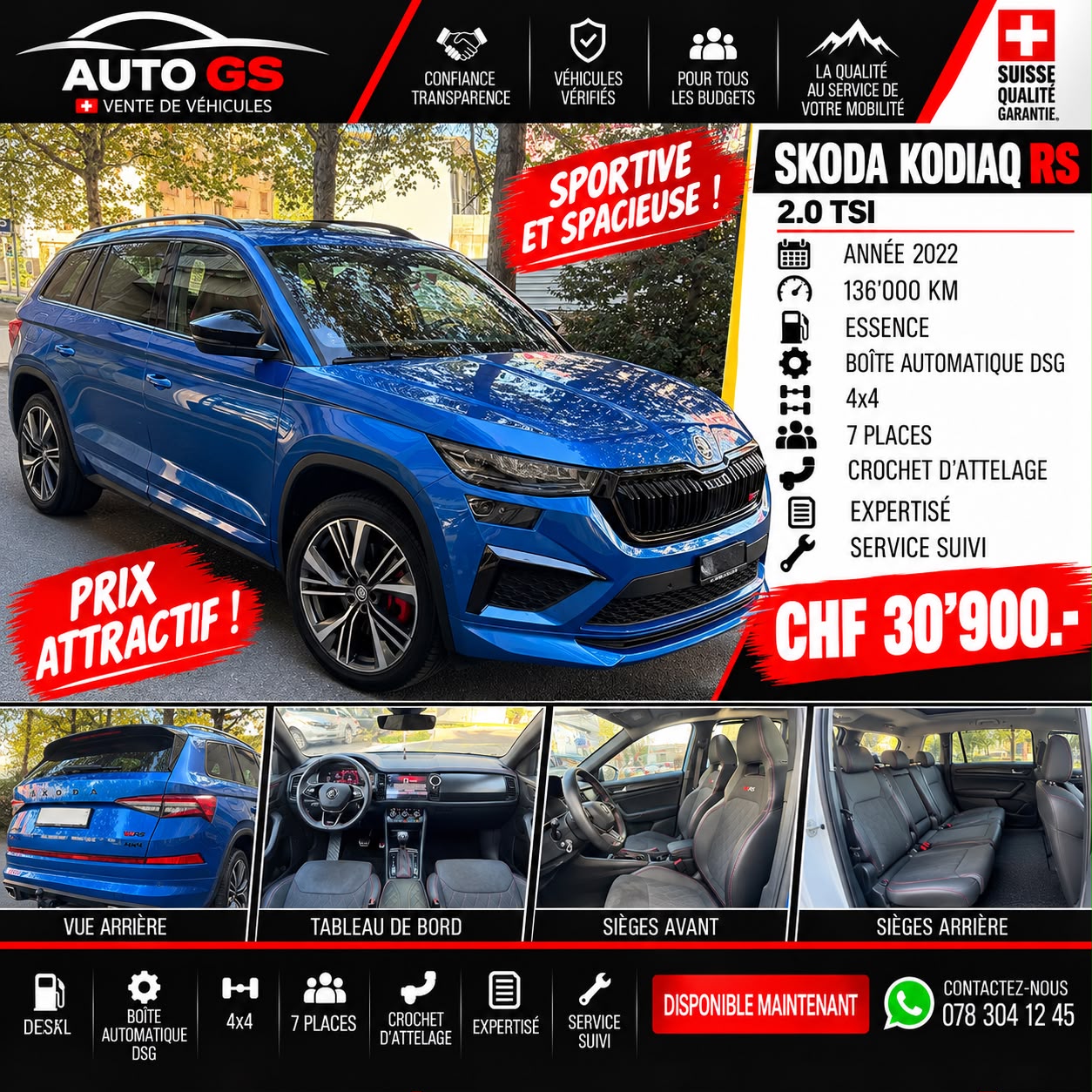 SKODA Kodiaq 2.0 TSI 4x4 RS