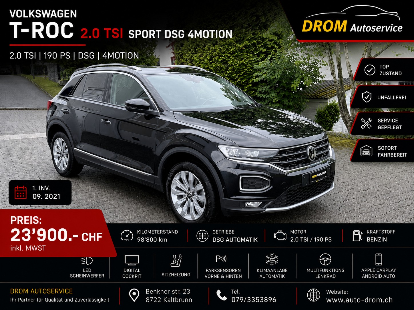 VW T-Roc 2.0 TSI Sport DSG 4Motion