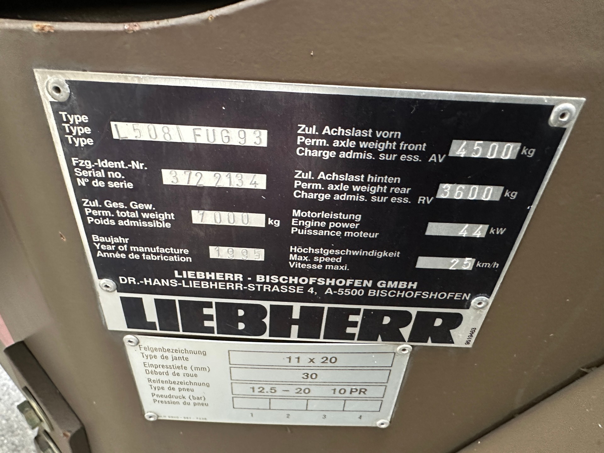 MERCEDES-BENZ LIEBHERR L 508-image-9