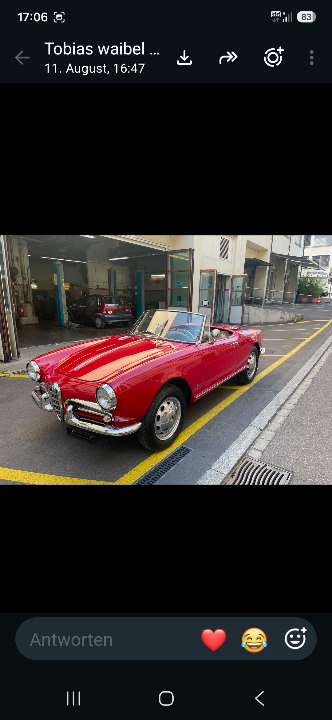 ALFA ROMEO Spider veloce 750F 1957