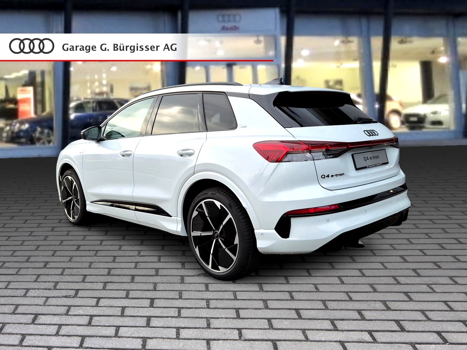 AUDI Q4 e-tron SUV quattro performance Swiss Ski Gletscherweiss Metallic-showroom-element-3