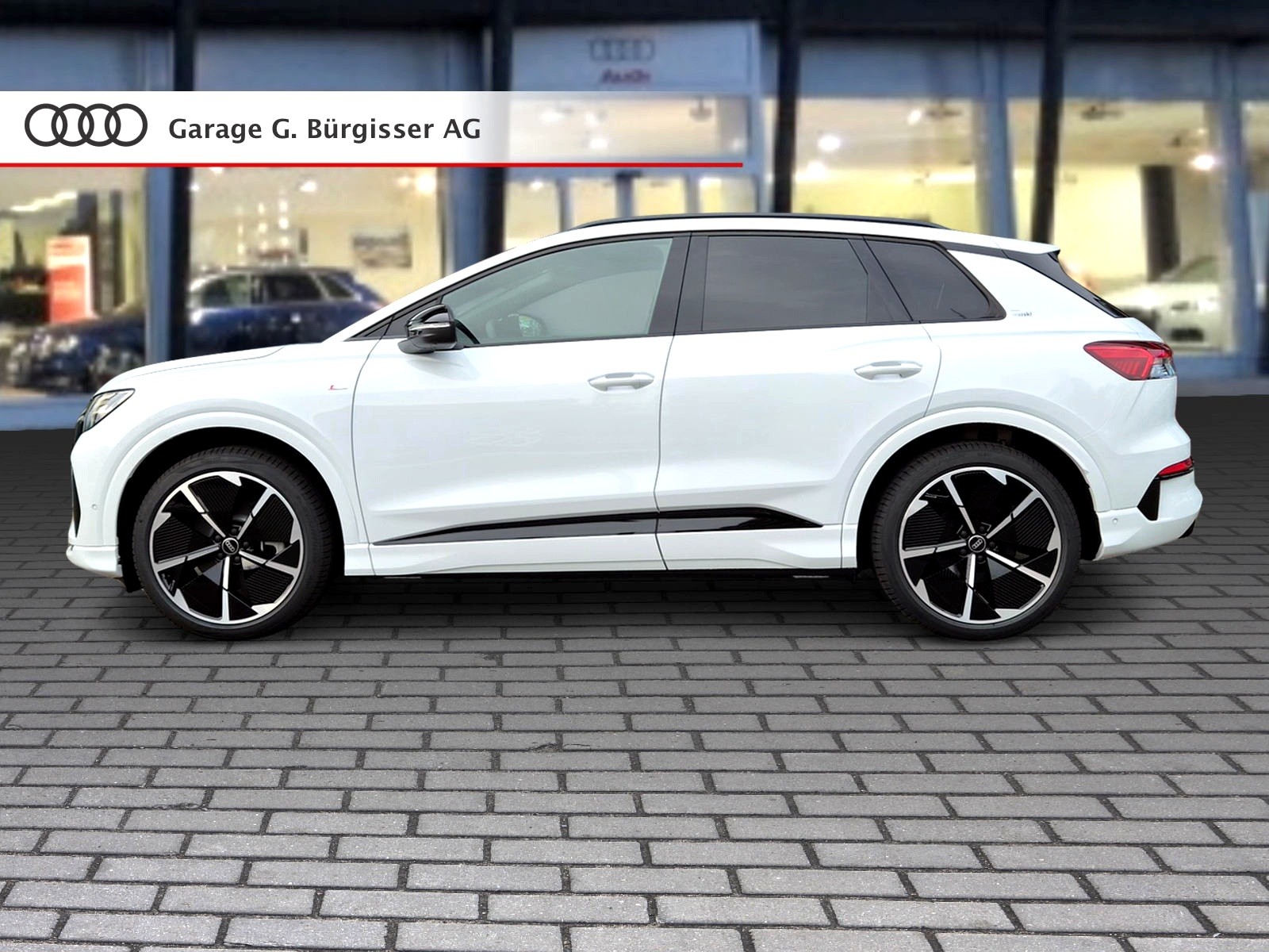 AUDI Q4 e-tron SUV quattro performance Swiss Ski Gletscherweiss Metallic-showroom-element-2