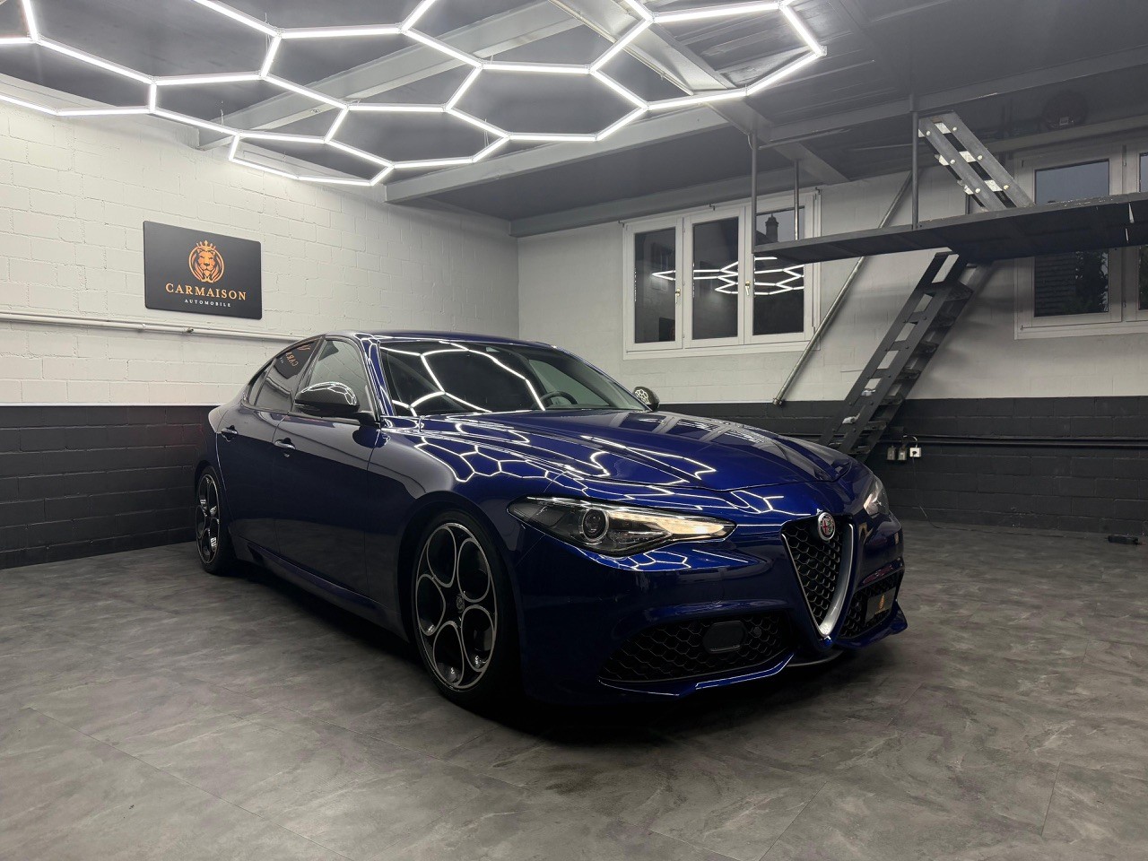 ALFA ROMEO Giulia 2.0 Veloce TI Q4 Automatic | Carbon | Ragazzon Auspuff | H&R Federn