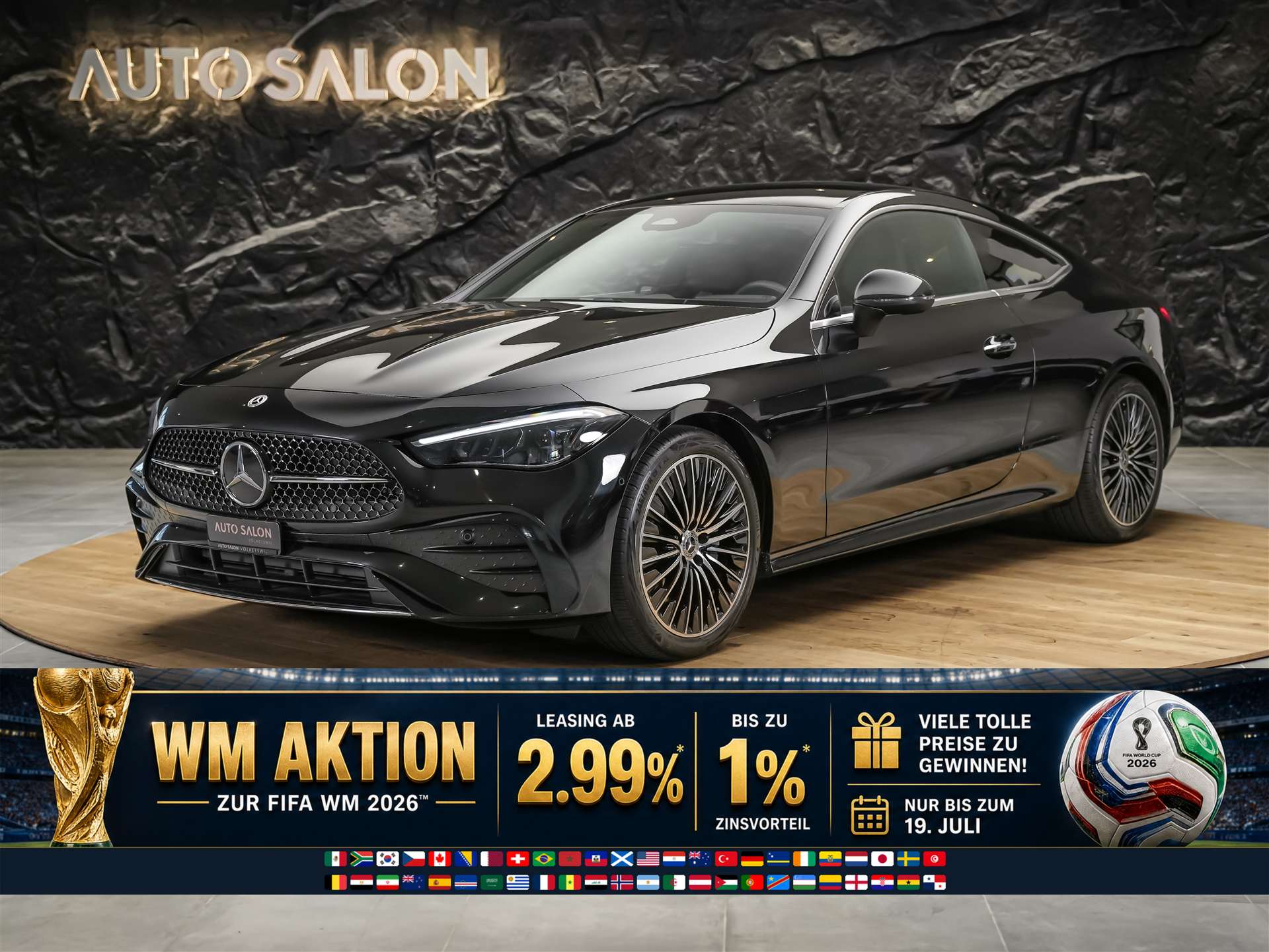 MERCEDES-BENZ CLE 200 Coupé AMG Line 9G-Tronic *Werksgarantie*Abstandsregler*El. Sitze mit Memory*