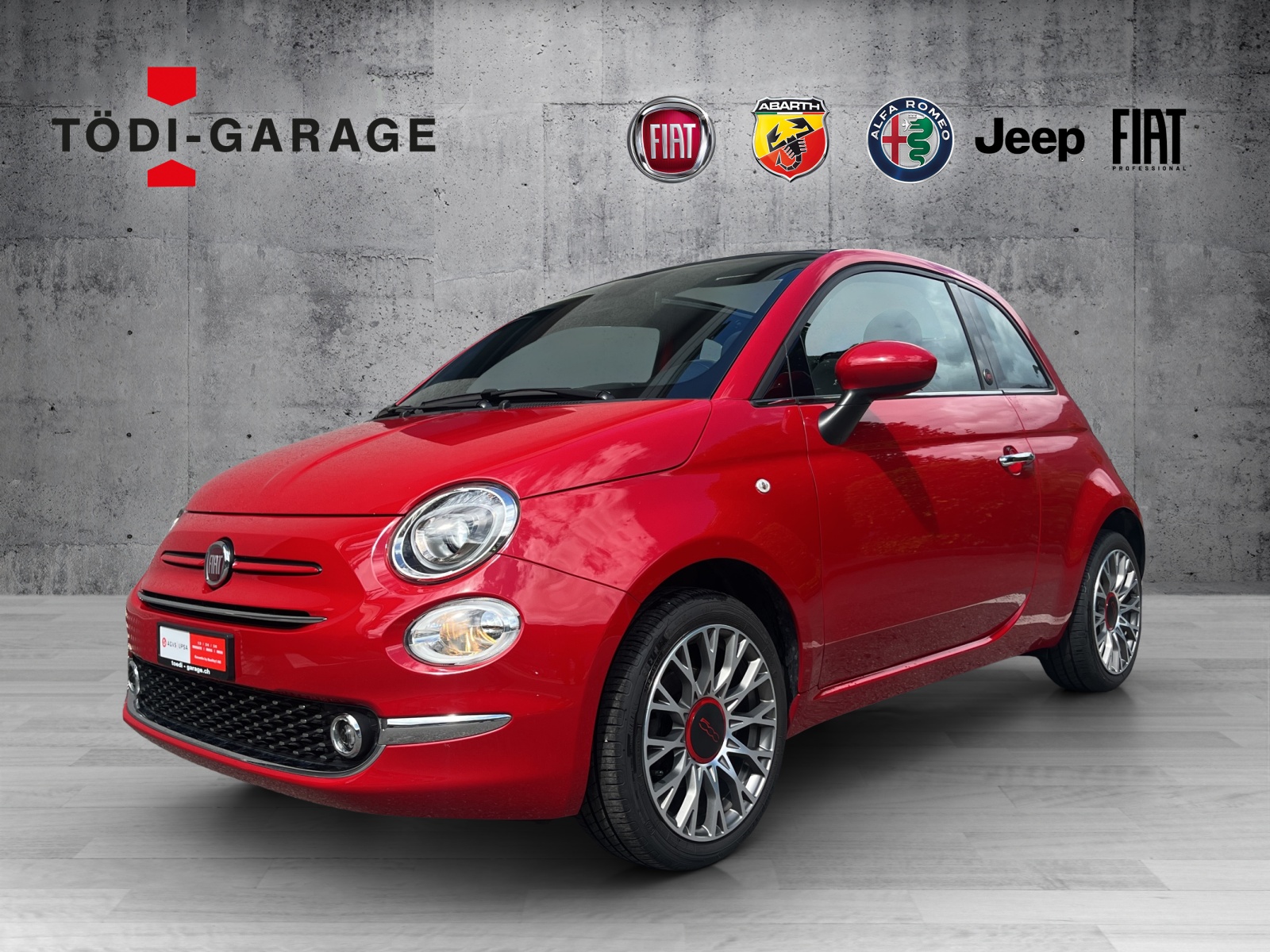 FIAT 500C 1.0 Hybrid Red
