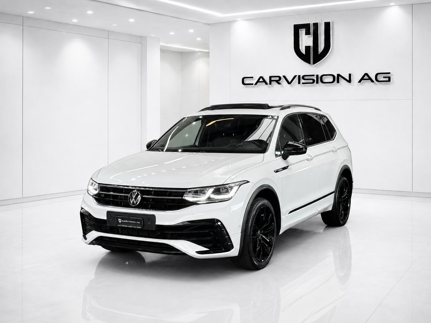 VW Tiguan Allspace 2.0 TDI SCR R-Line 4Motion DSG *7-Plätzer * Anhängerkupplung * Panorama-Glasdach * Black Style * Standheizung *