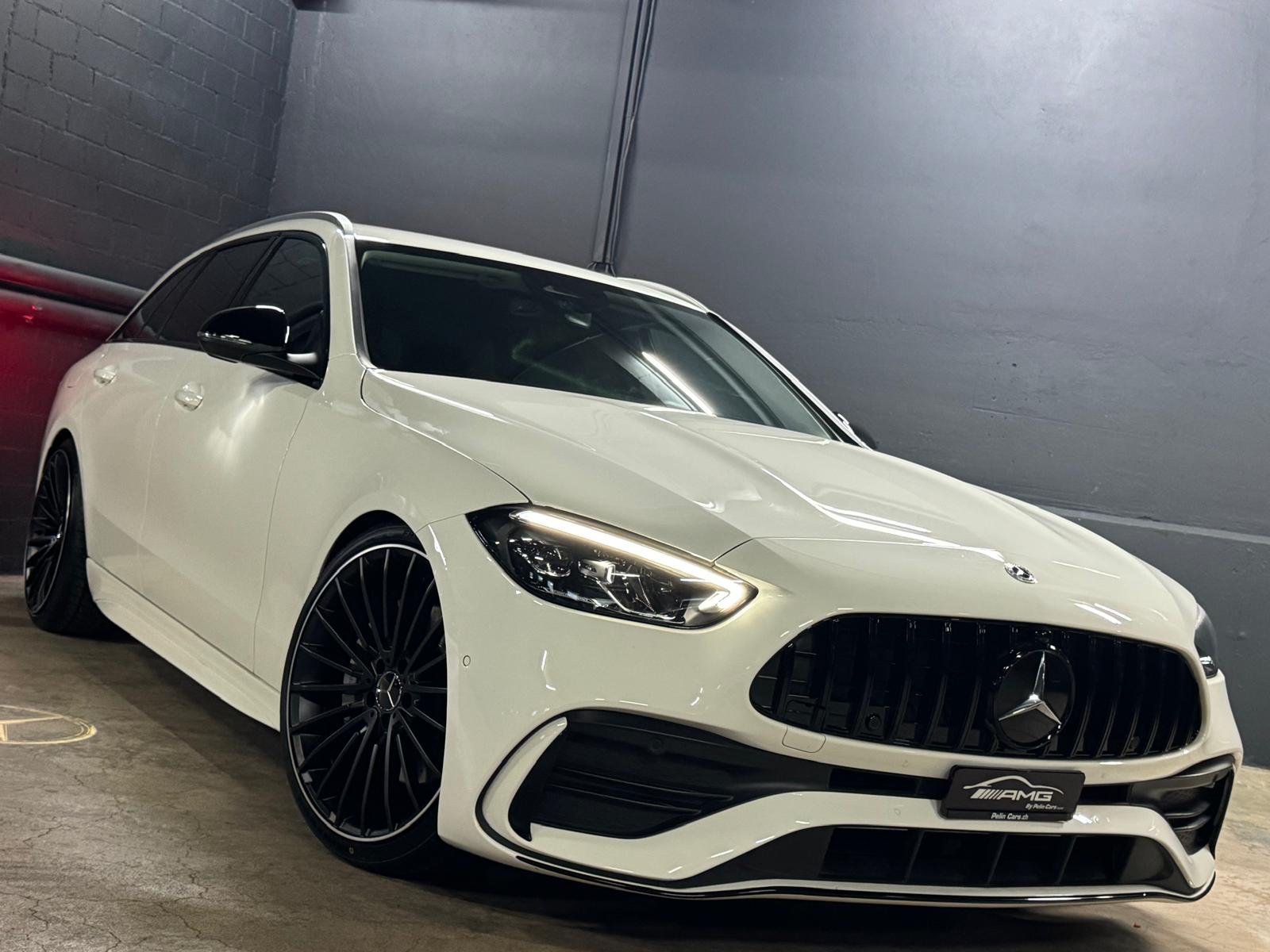 MERCEDES-BENZ C 180 T AMG (C63s AMG Bodykit) Limited White&Black Performance 4Jahre Vollgarantie & Gratisservice