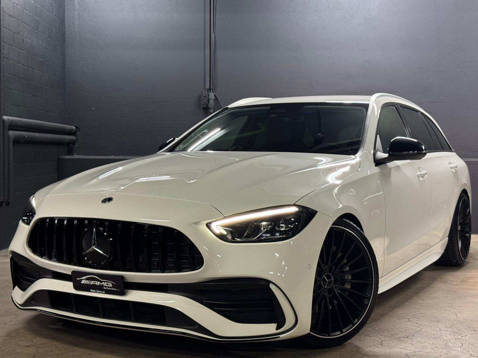 MERCEDES-BENZ C 180 T AMG (C63s AMG Bodykit) Limited White&Black Performance 4Jahre Vollgarantie & Gratisservice-showroom-element-1