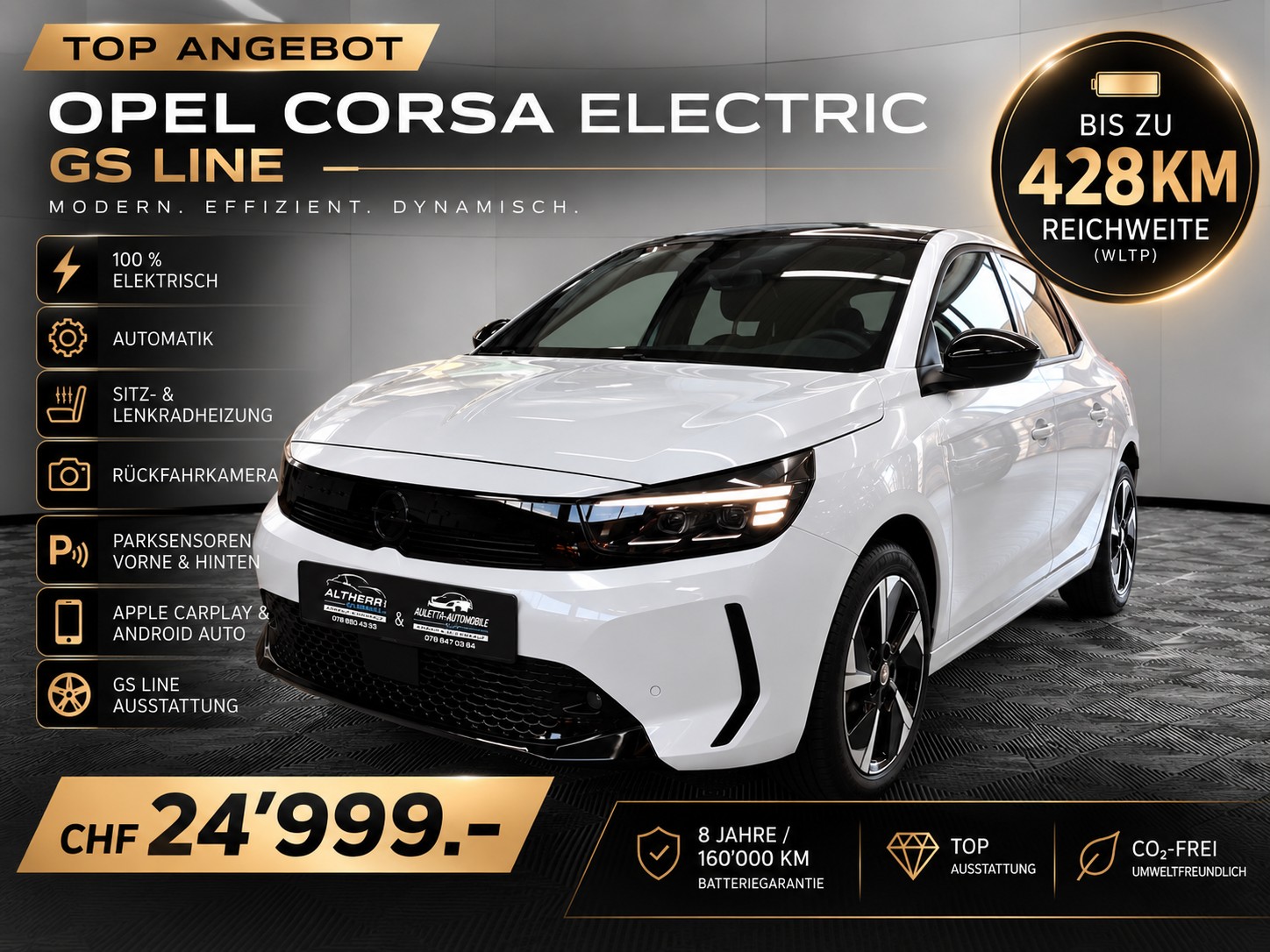 OPEL Corsa e- 51kWh GS 11 KW 3 Phaser Schneller Laden