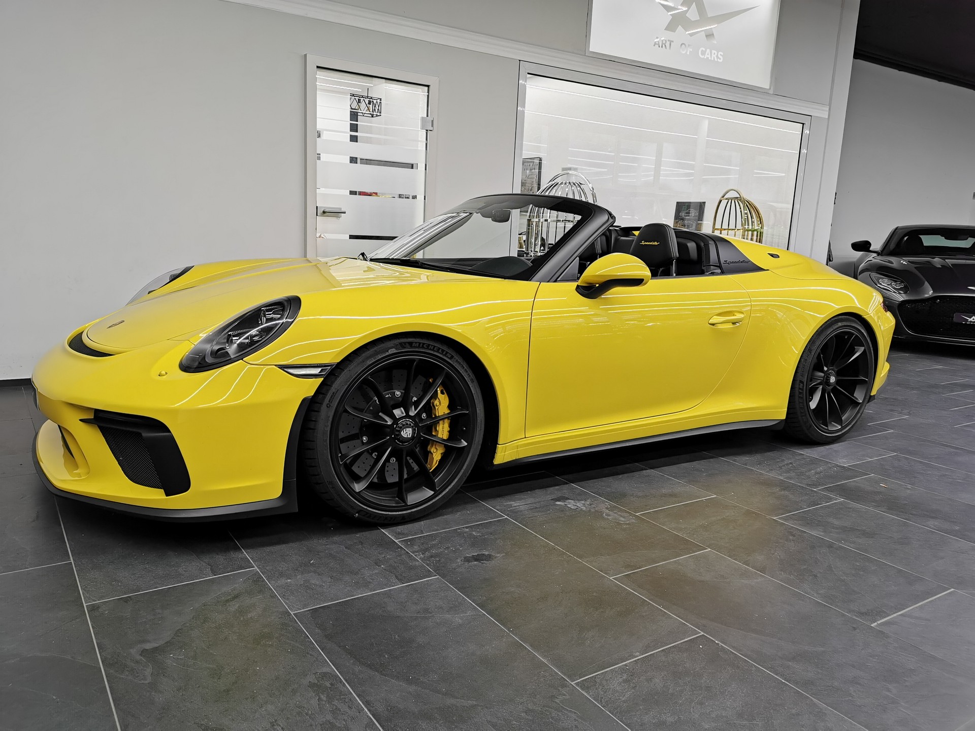 PORSCHE 911 Speedster EXKLUSIVE HANDSCHALTER RACINGGELB LEDER SCHALENSITZE VOLL LIFT PCCB-image-11