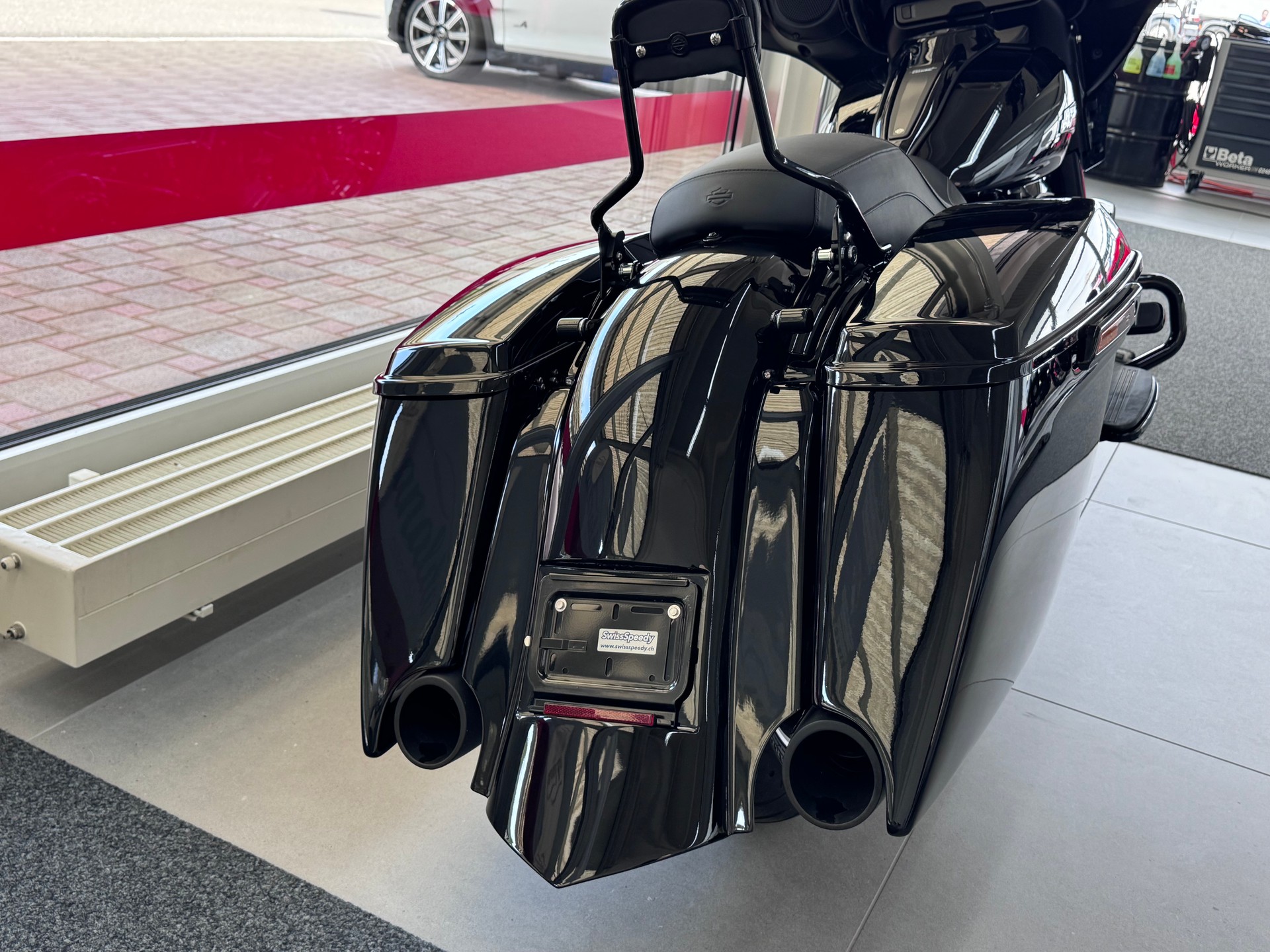 HARLEY-DAVIDSON FLHX Street Glide+KESSTECH-Auspuff+12"APE+Heckumbau (Grosse Koffer und tiefes Heck)+21"Rad+BREMBO-Bremsen+Sissybar+Öhlins+-image-7