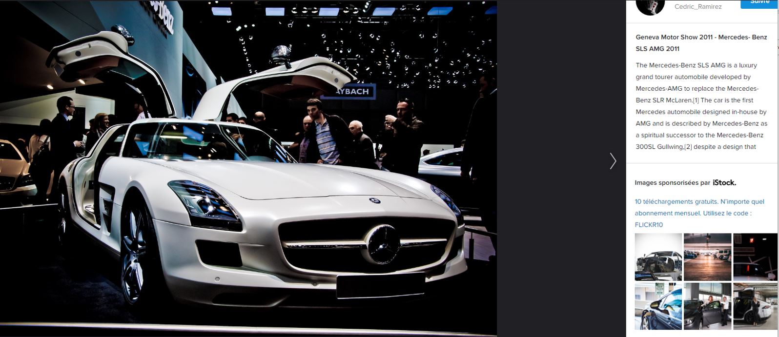 MERCEDES-BENZ SLS 63 AMG Blanc nacré mat *official car showcar Geneva 2011* Full Option-image-1