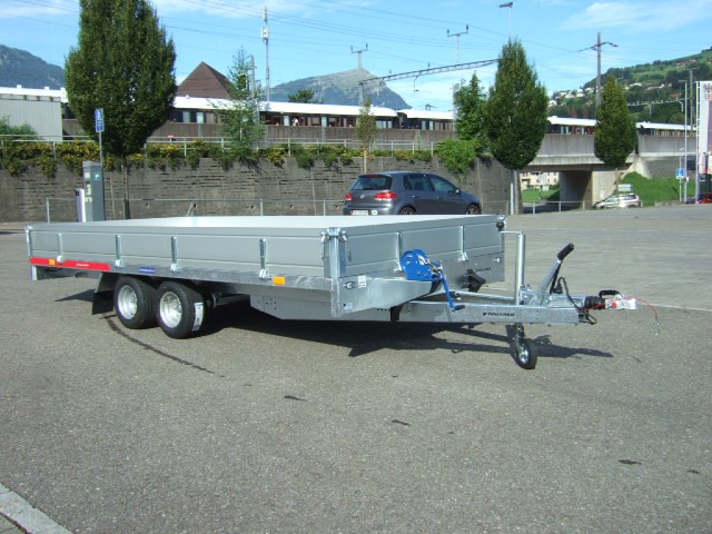 TEMARED Carplatform 4120 2700 Kg mit Aluboden und Bordwände AKTION