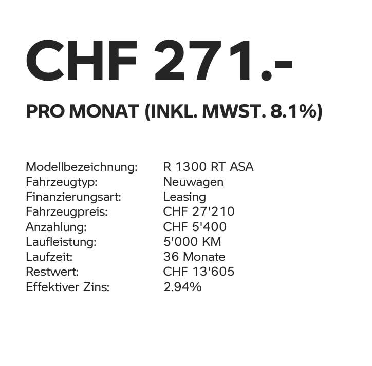 BMW R 1300 RT ASA - mit 2.94%-Leasing ab 271.-/Monat möglich*-image-6
