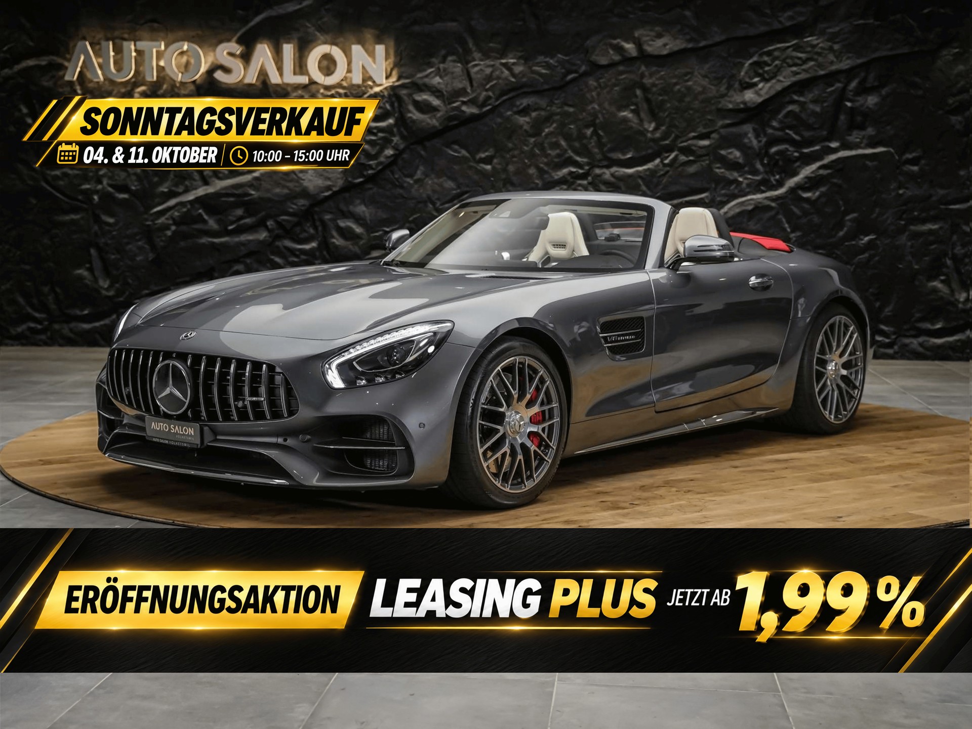 MERCEDES-BENZ AMG GT C Roadster Speedshift DCT* CH Fahrzeug*ohne OPF*Schalensitze*Nackenheizung*-image-0