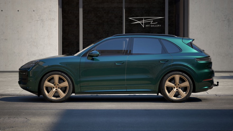 PORSCHE Cayenne GTS Tiptronic NEW EXKLUSIVE PTS PORSCHE RACING GREEN VOLLAUSSTATTUNG BURMESTER PTS-image-2