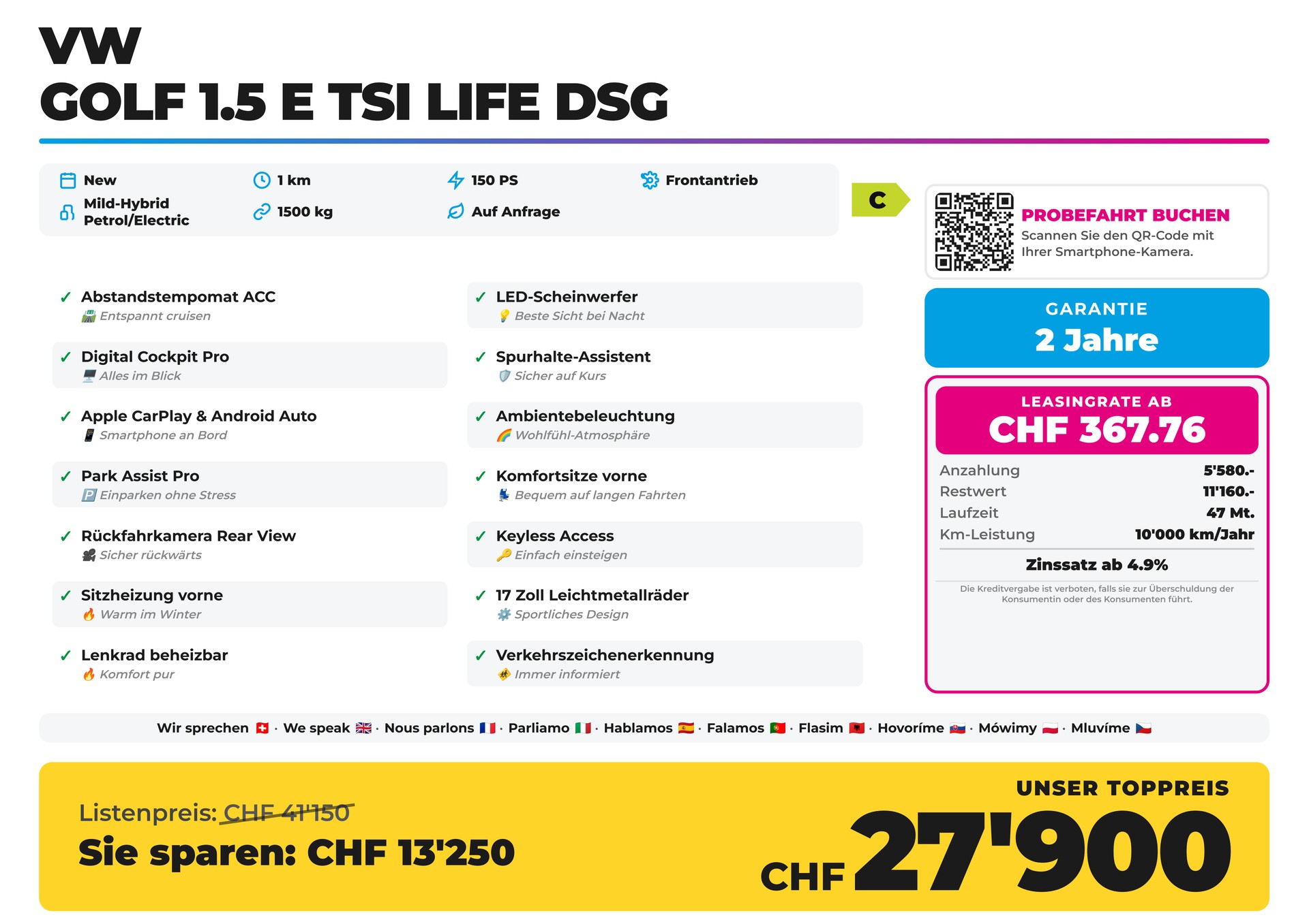 VW Golf 1.5 e TSI Life DSG-showroom-element-1