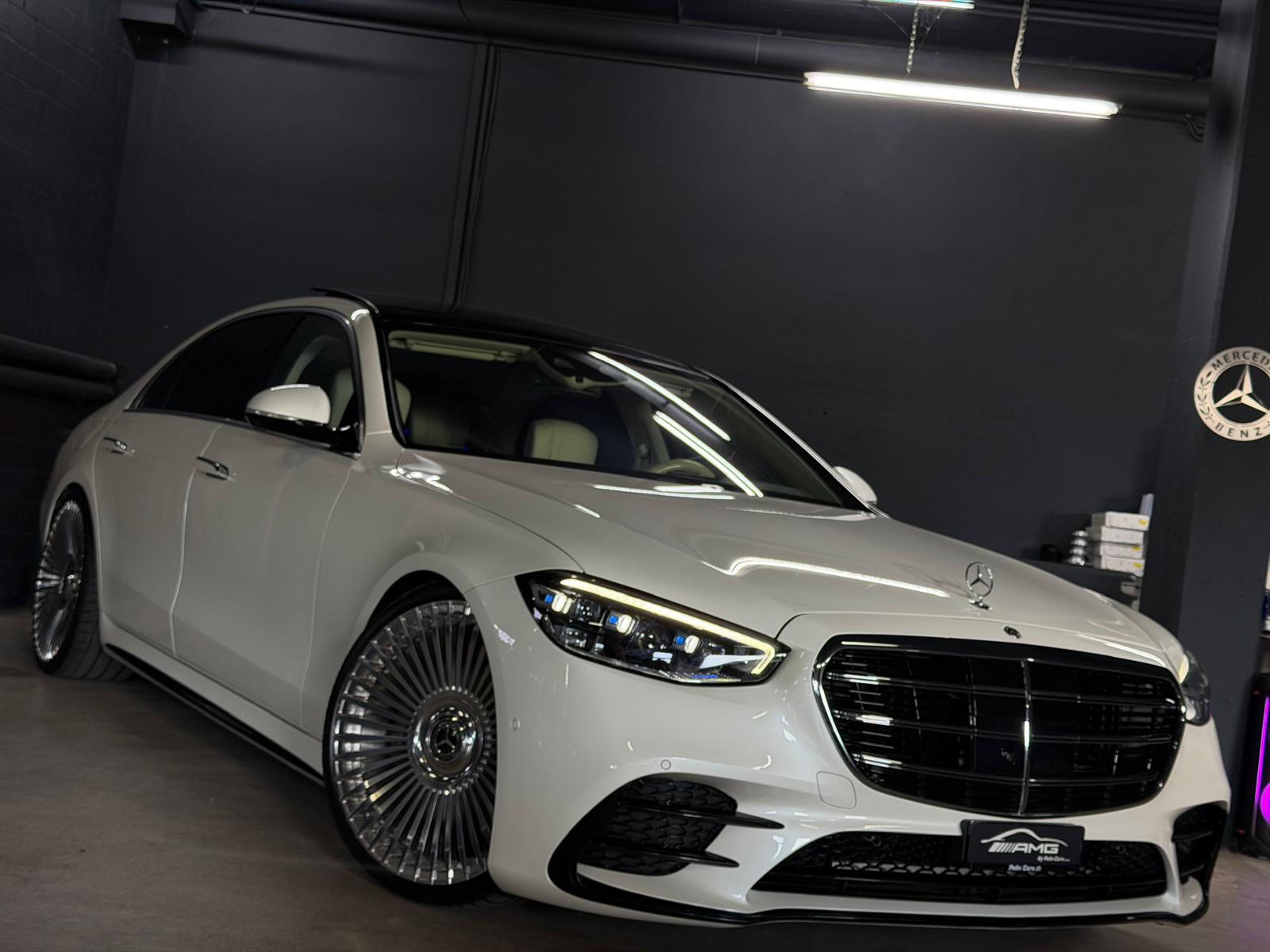MERCEDES-BENZ S 400 d Lang 4Matic AMG Line 9G-Tronic White&Silver Performance 2 Jahre Garantie & Gratisservice CH-Fahrzeug-image-4