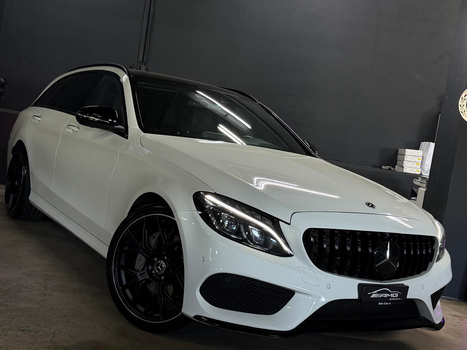MERCEDES-BENZ C 250 d AMG (C43 AMG Bodykit) 4Matic 9G-Tronic Limited White&Black Performance-showroom-element-3
