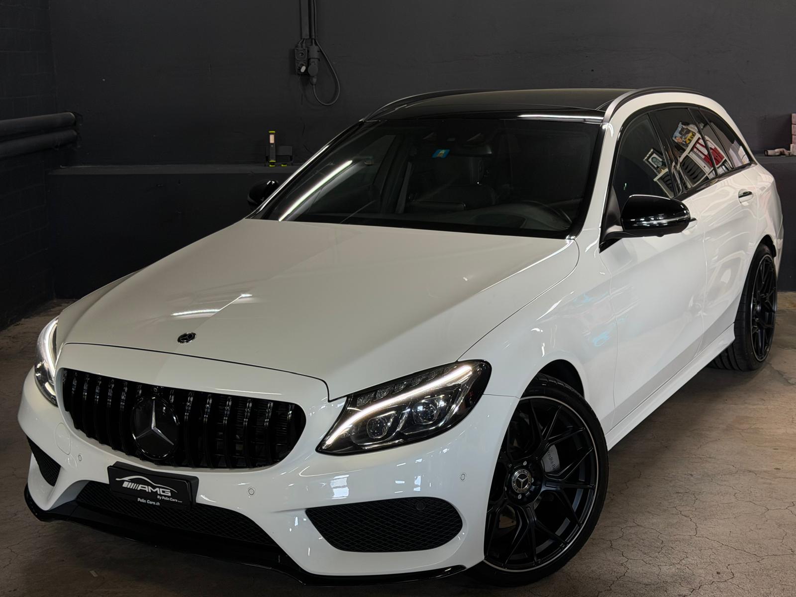 MERCEDES-BENZ C 250 d AMG (C43 AMG Bodykit) 4Matic 9G-Tronic Limited White&Black Performance-showroom-element-1