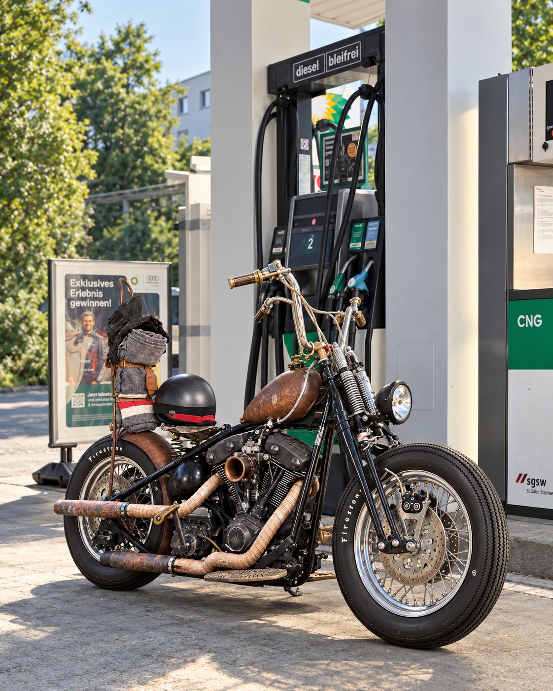 HPU HPU GCP Hurricane TC – Einzigartiger Custom Bobber / Showbike-image-1