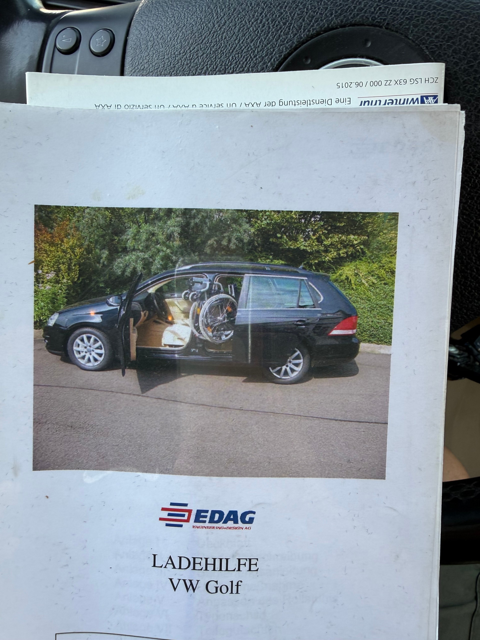VW Golf var. 1,4 TSI Automatique véhicule pour handicapés