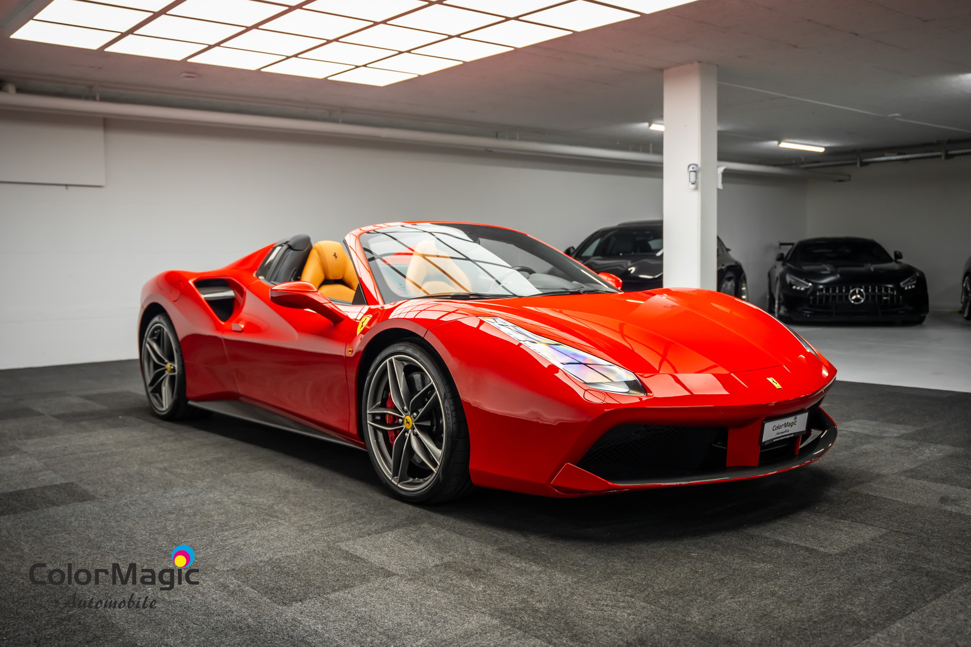 FERRARI * 488 SPIDER * FULL CARBON INNEN & AUSSEN * SAMMLERFAHRZEUG MIT 9400KM * FRISCH AB FERRARI SERVICE * FERRARI APPROVED GARANTIE *-image-6