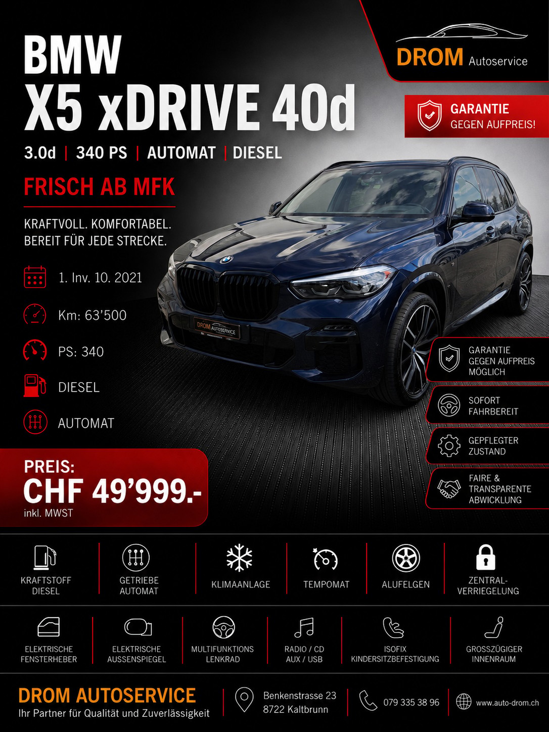BMW X5 xDrive 48V 40d M Sport Steptronic