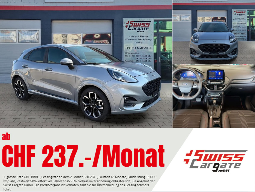 FORD Puma 1.0 MHEV ST-Line X Automat mit B&O & Winterreifen
