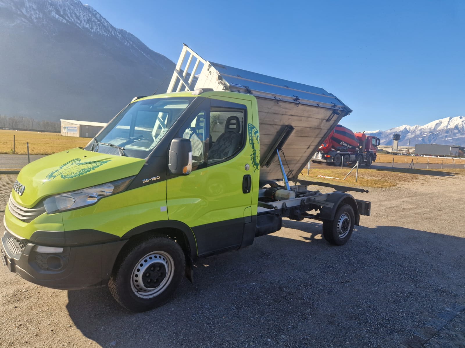 IVECO DAILY 35 S 16 Ponte Ribaltabile 3 Lati in Alluminio CARICO UTILE KG, 1210 - Gancio Traino KG. 3500-image-1
