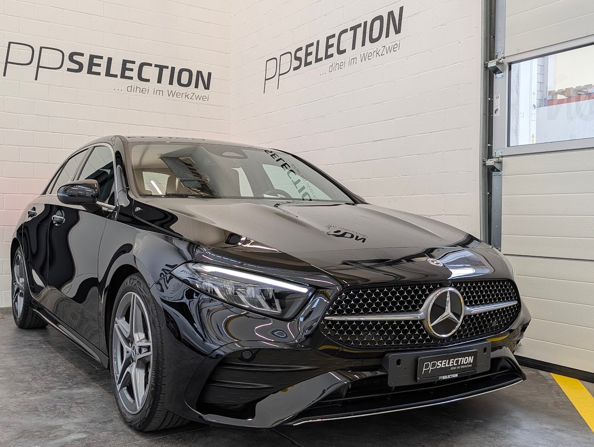 MERCEDES-BENZ A 180 AMG Line 7G-DCT*FACELIFT WERKSGAR VOLL-LED TEILLEDER-SPORTSITZE CAM MBUX-NAVI SITZHEIZUNG UVM*