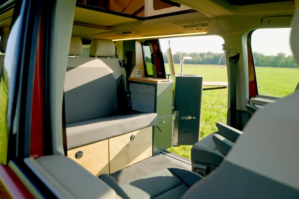 VW T7 MULTIVAN SpaceCamper Classic+ mit Original VW New California Beach Aufstelldach! Kein New California Ocean Coast Beach!-image-5