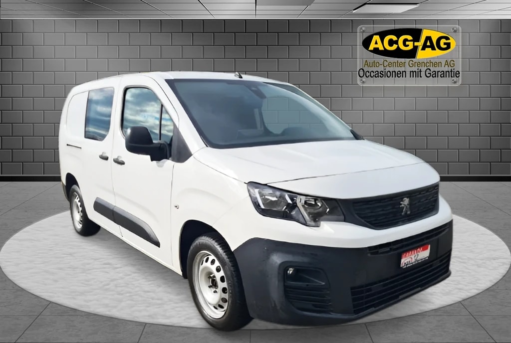 PEUGEOT Partner 1.5 Blue HDi s/s Asphalt Long 1000kg ** 130 PS ** 3-Plätzer ** RF-Kamera ** Werkstatt Eintrichtung ** Frisch ab MFK **