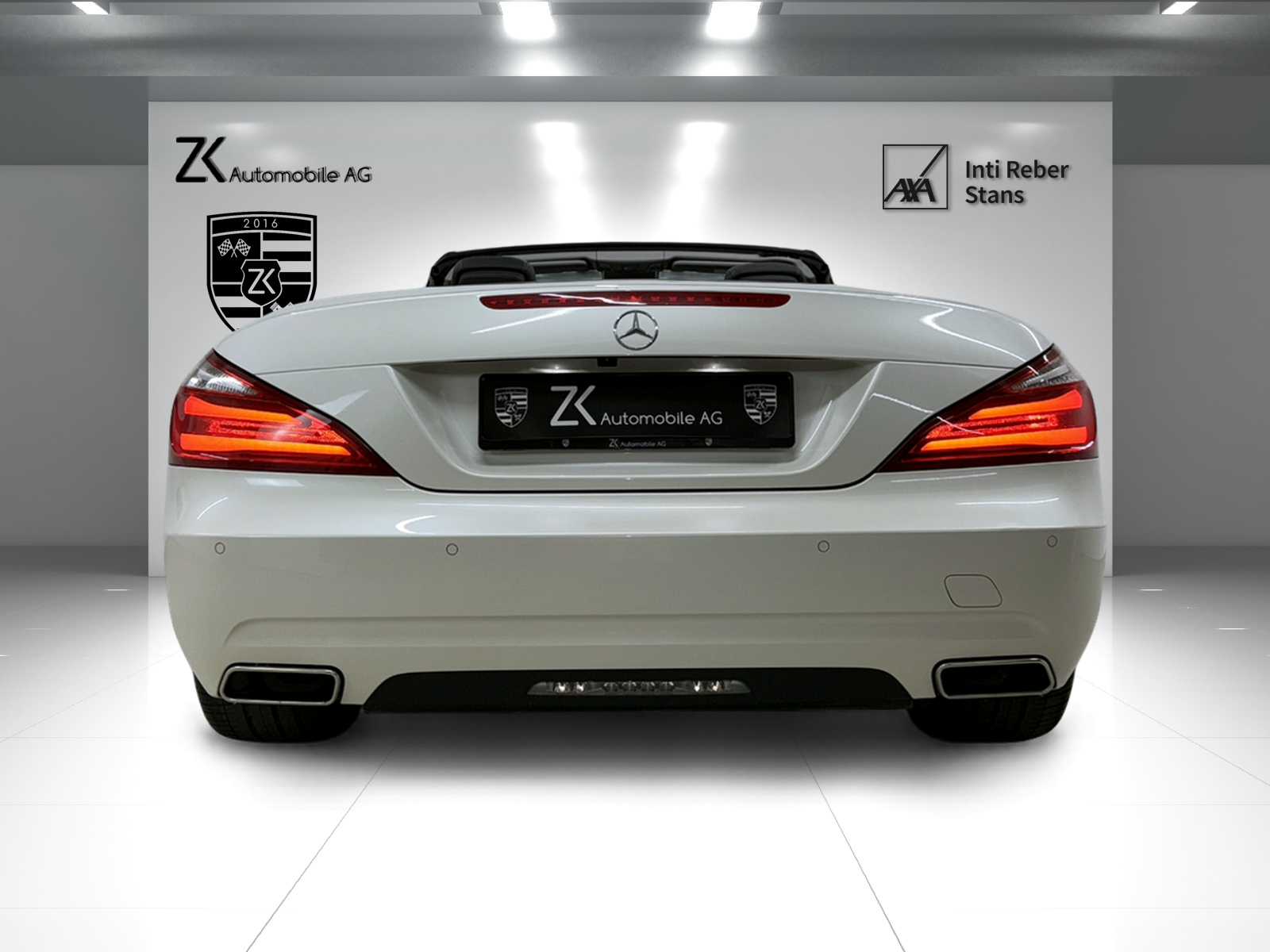 MERCEDES-BENZ SL 350 Roadster 7G-Tronic diamantweiss ★ RF-Kamera ★ Panorama-Variodach getönt ★ Leder ★ Sitzheizung ★-image-4