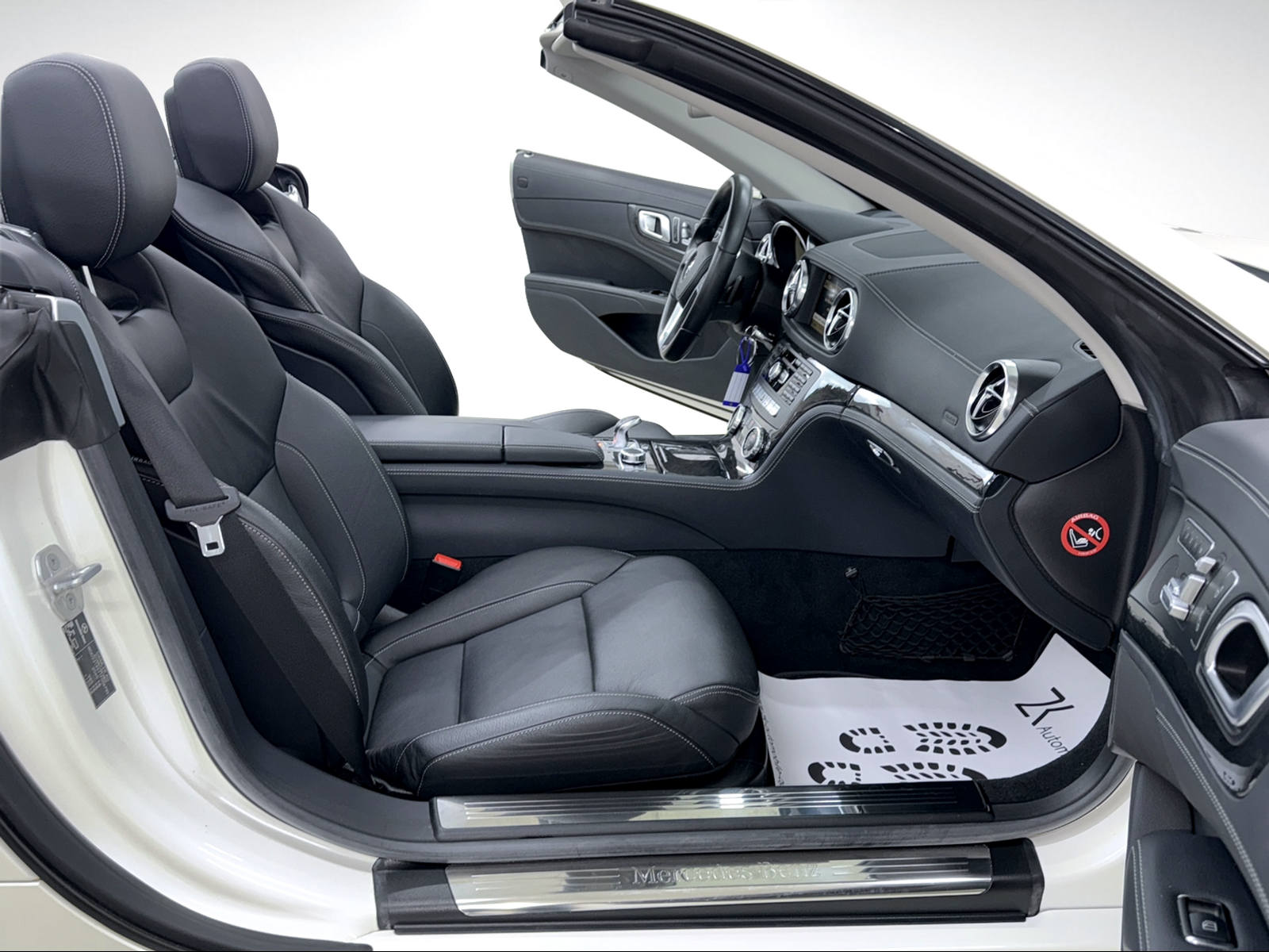 MERCEDES-BENZ SL 350 Roadster 7G-Tronic diamantweiss ★ RF-Kamera ★ Panorama-Variodach getönt ★ Leder ★ Sitzheizung ★-image-8